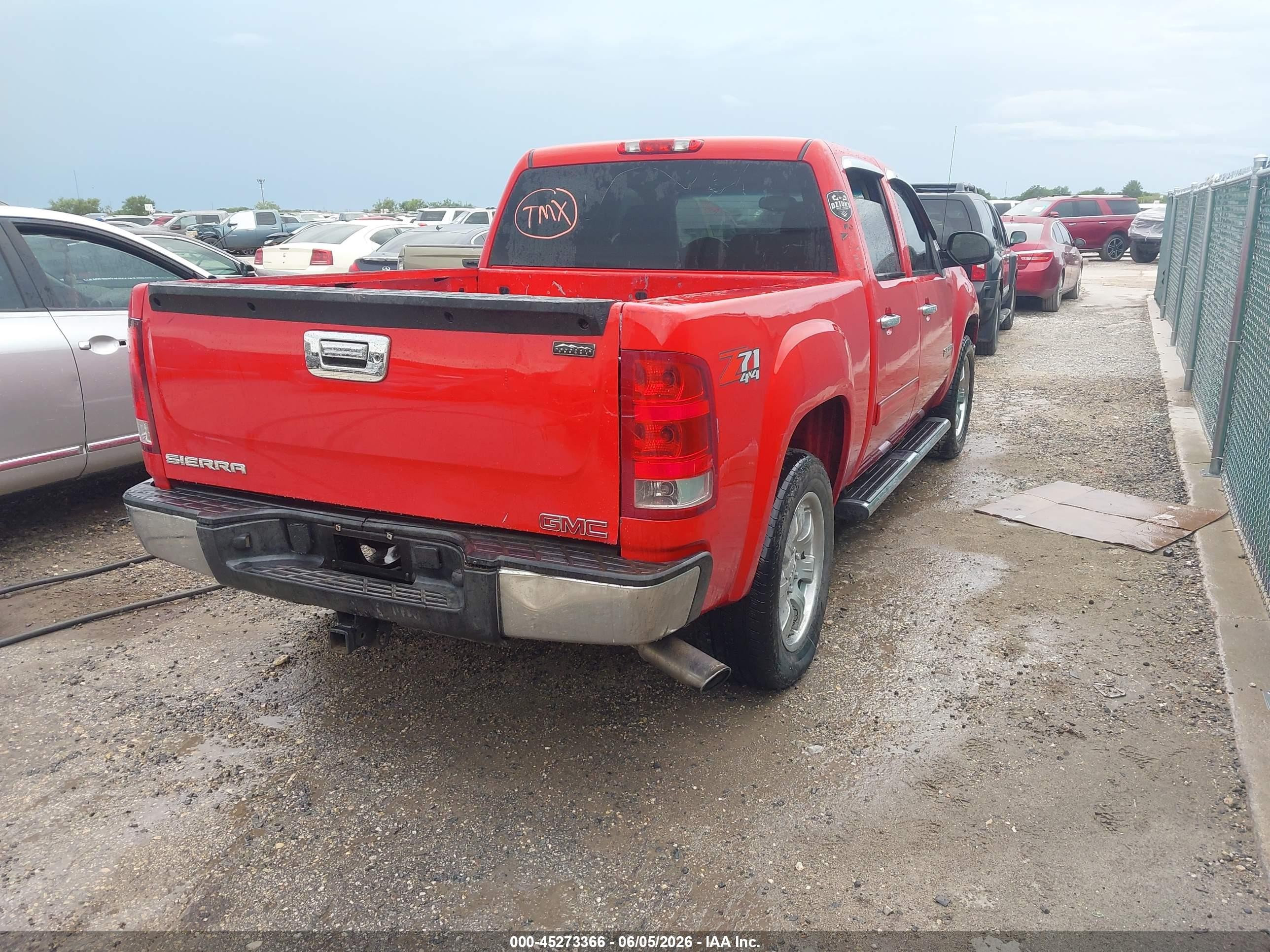 2011 Gmc Sierra 1500 Sle Red vin: 3GTP2VE39BG353571