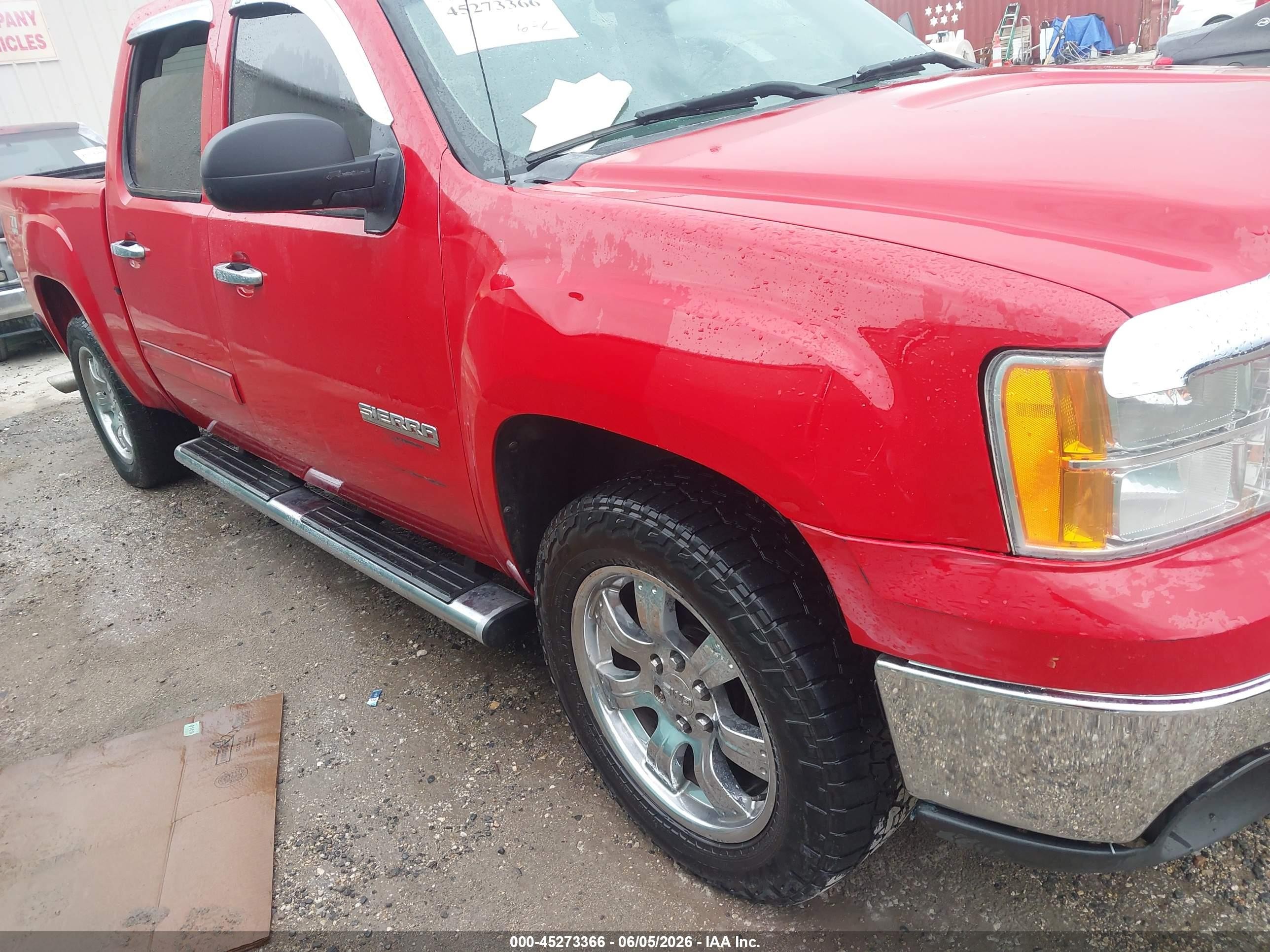 2011 Gmc Sierra 1500 Sle Red vin: 3GTP2VE39BG353571