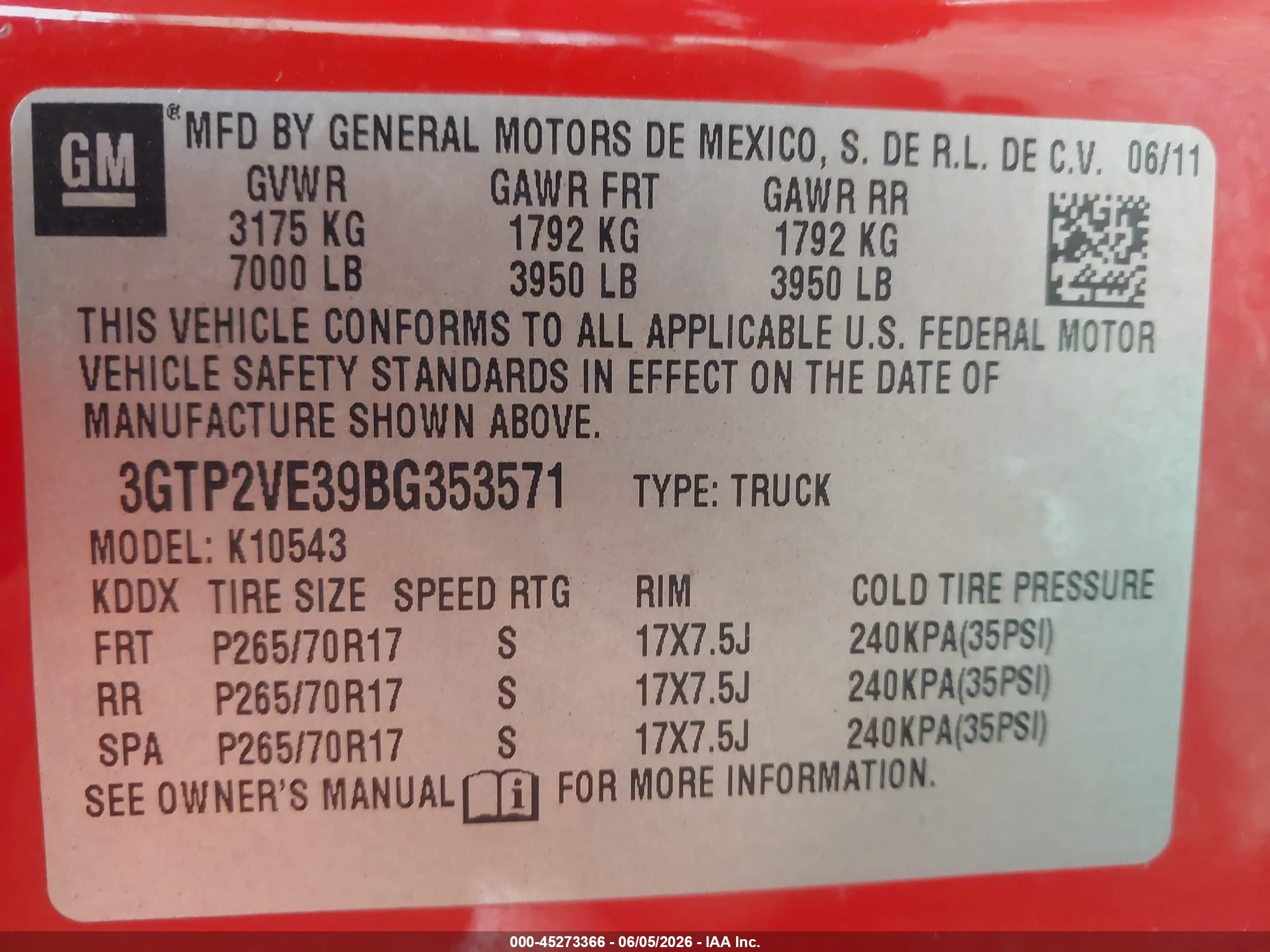2011 Gmc Sierra 1500 Sle Red vin: 3GTP2VE39BG353571