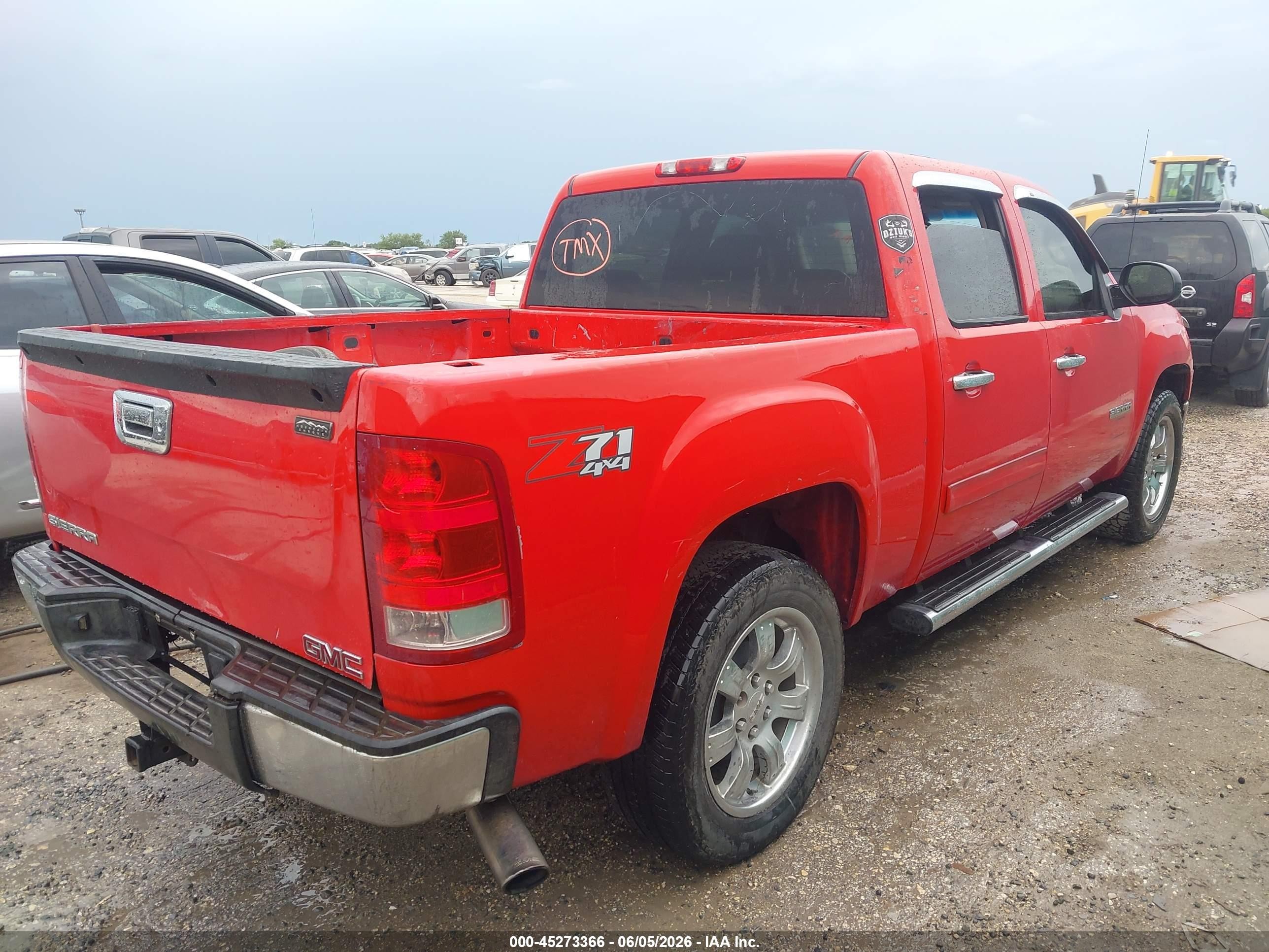2011 Gmc Sierra 1500 Sle Red vin: 3GTP2VE39BG353571