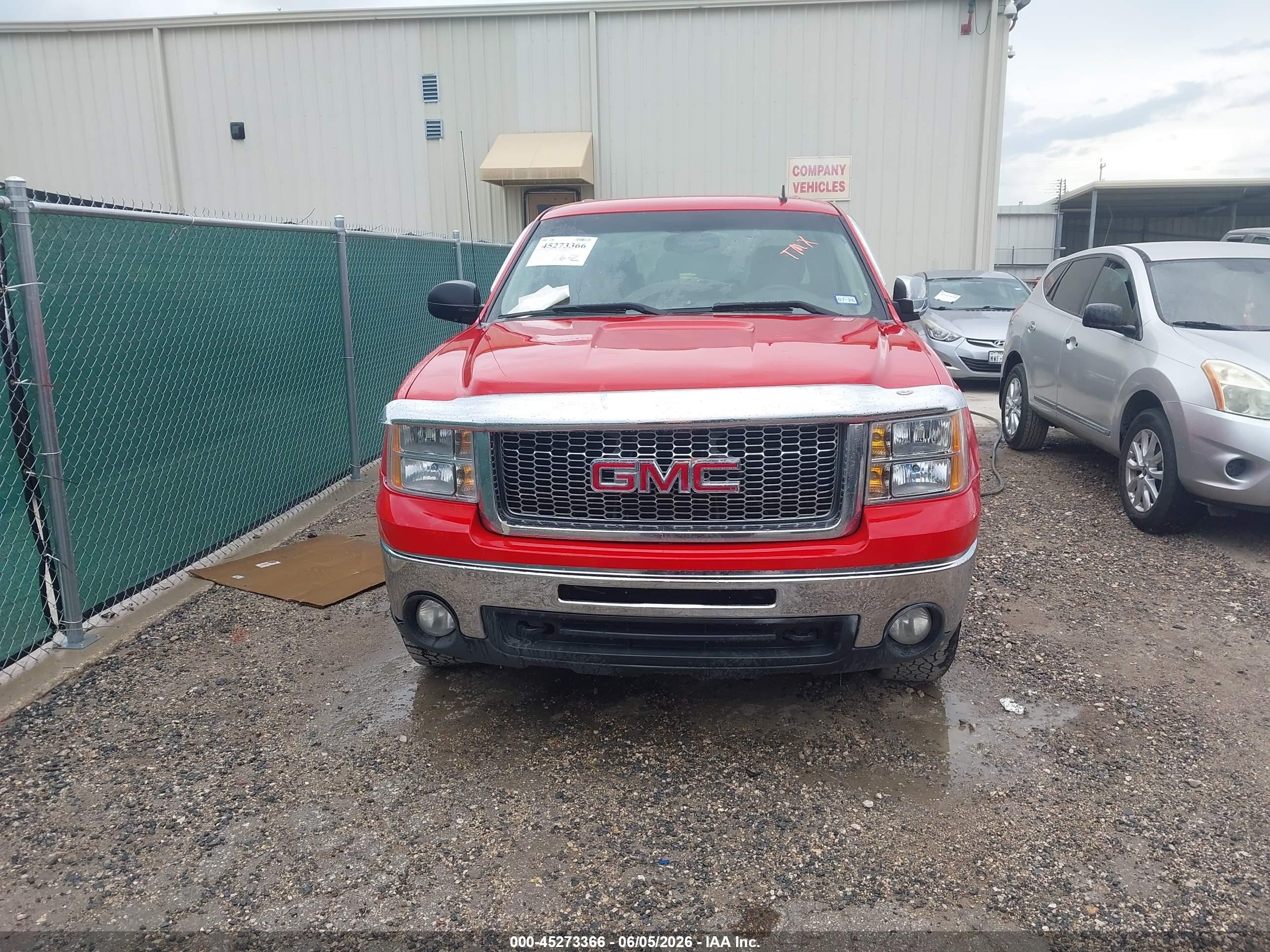 2011 Gmc Sierra 1500 Sle Red vin: 3GTP2VE39BG353571