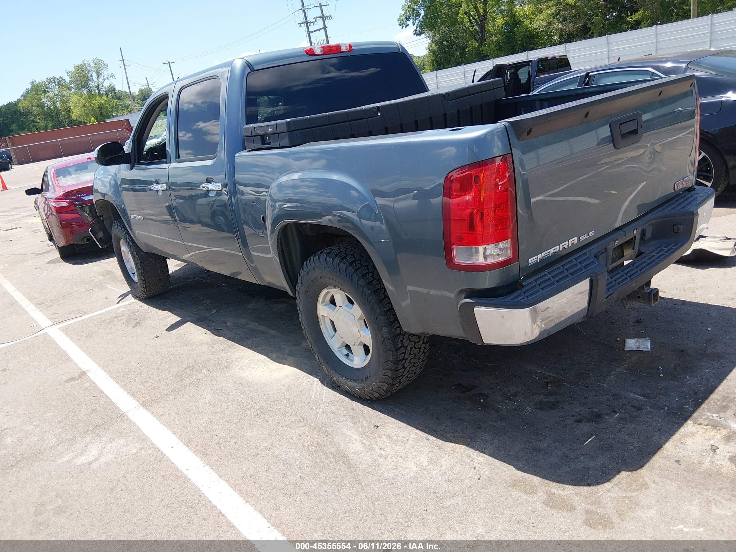 2011 Gmc Sierra 1500 Sle Синий vin: 3GTP2VE39BG380155