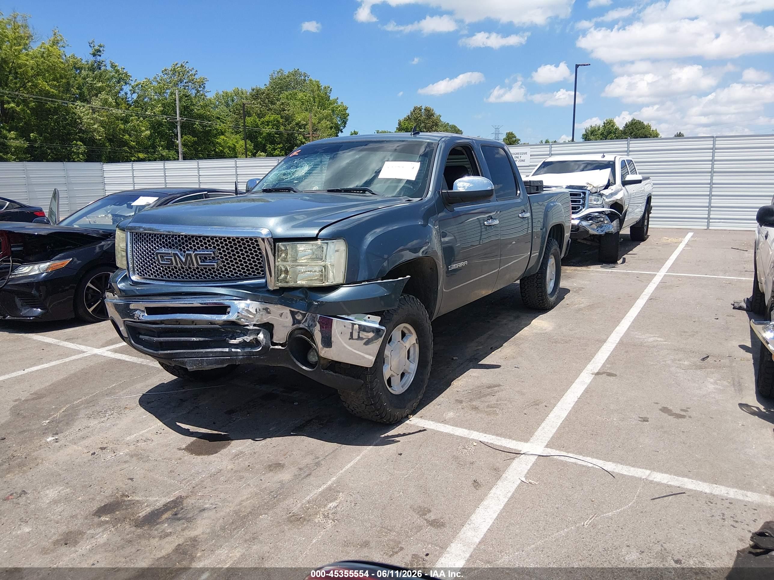 2011 Gmc Sierra 1500 Sle Синий vin: 3GTP2VE39BG380155