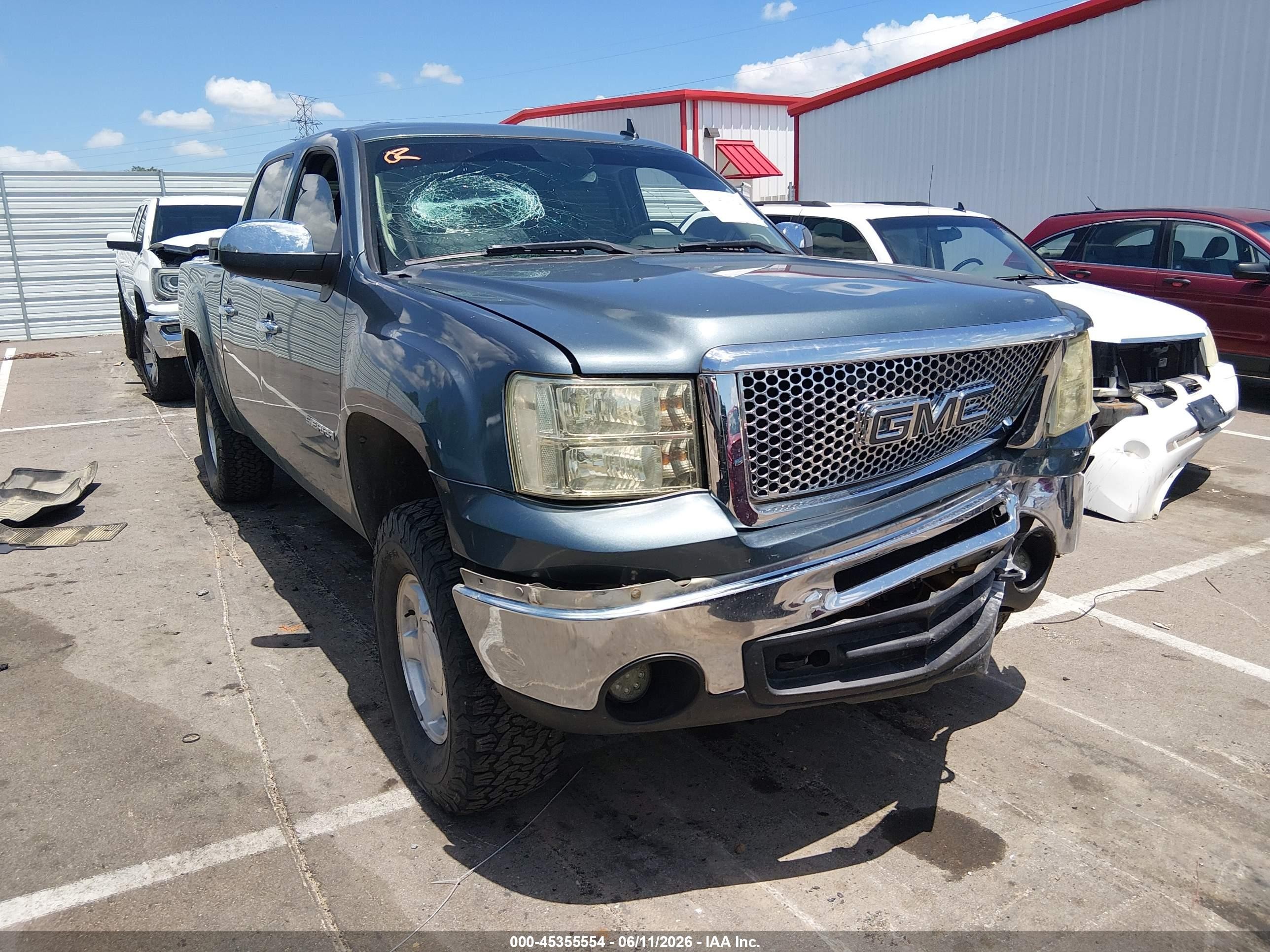 2011 Gmc Sierra 1500 Sle Синий vin: 3GTP2VE39BG380155
