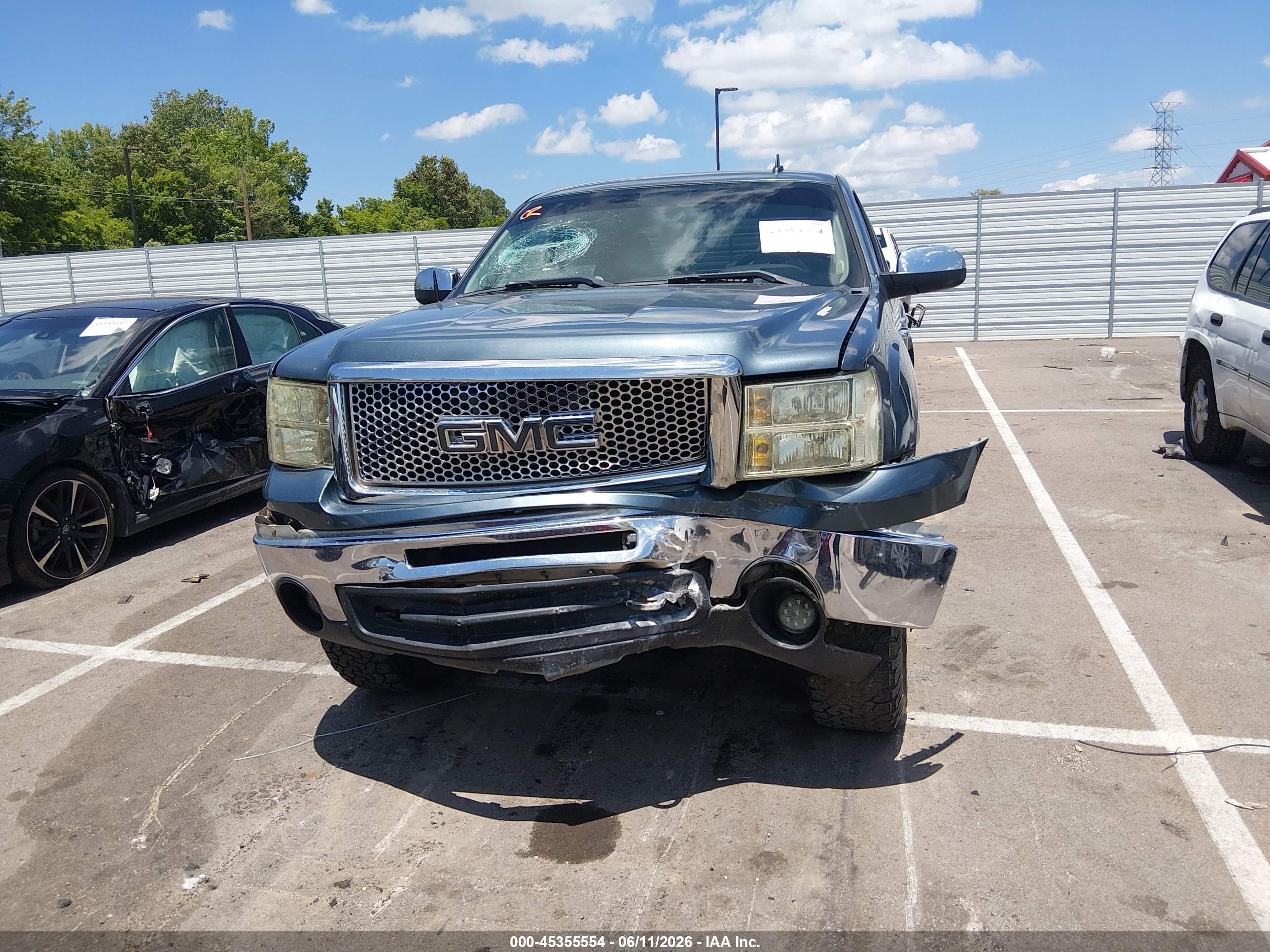 2011 Gmc Sierra 1500 Sle Синий vin: 3GTP2VE39BG380155