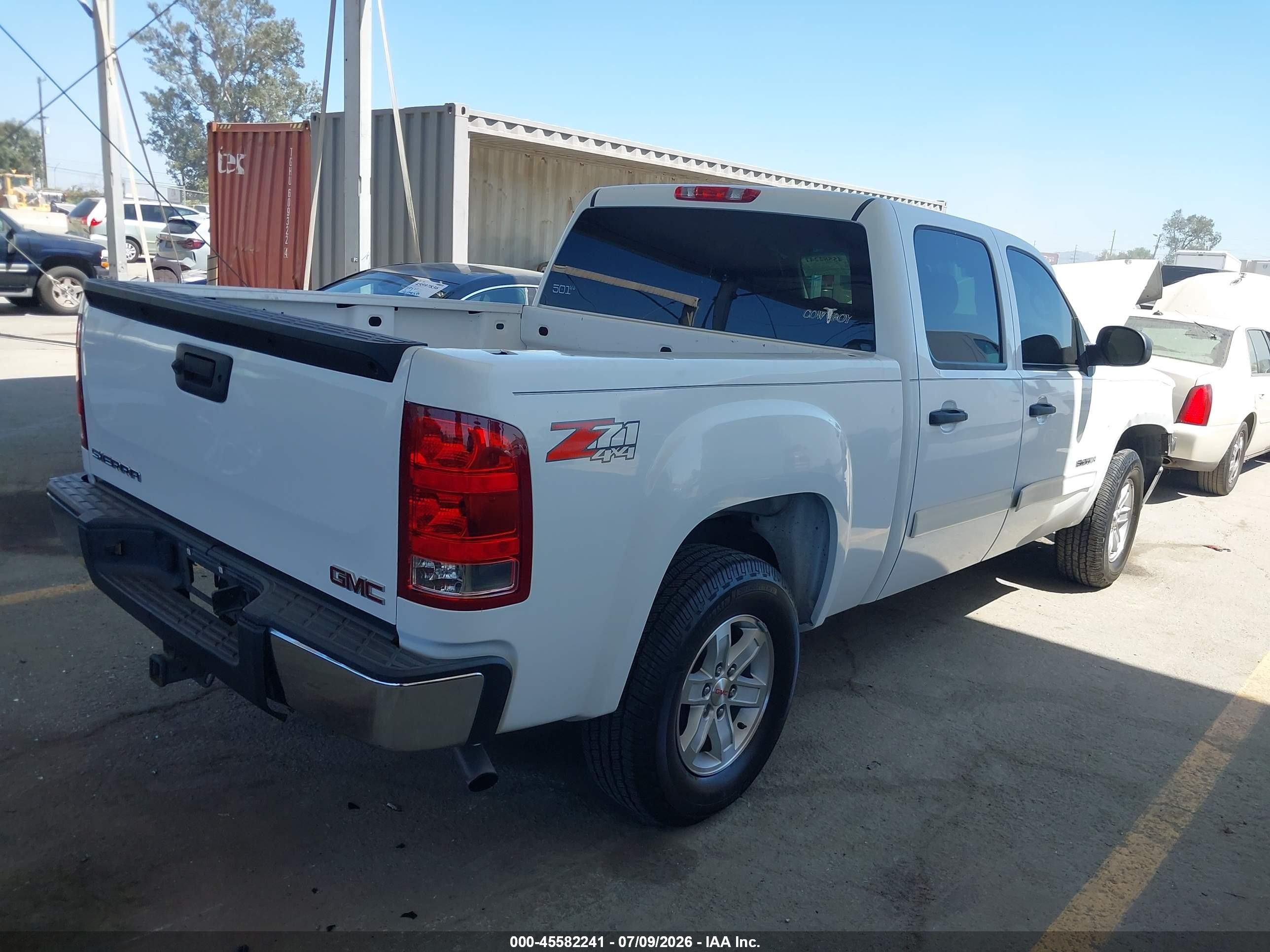 2011 Gmc Sierra 1500 Sle White vin: 3GTP2VE3XBG123148