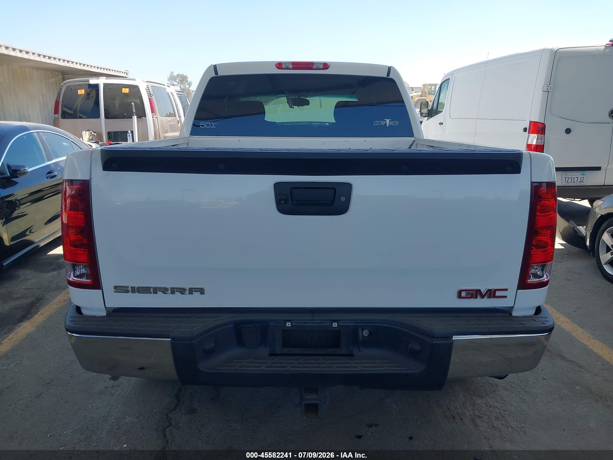 2011 Gmc Sierra 1500 Sle White vin: 3GTP2VE3XBG123148