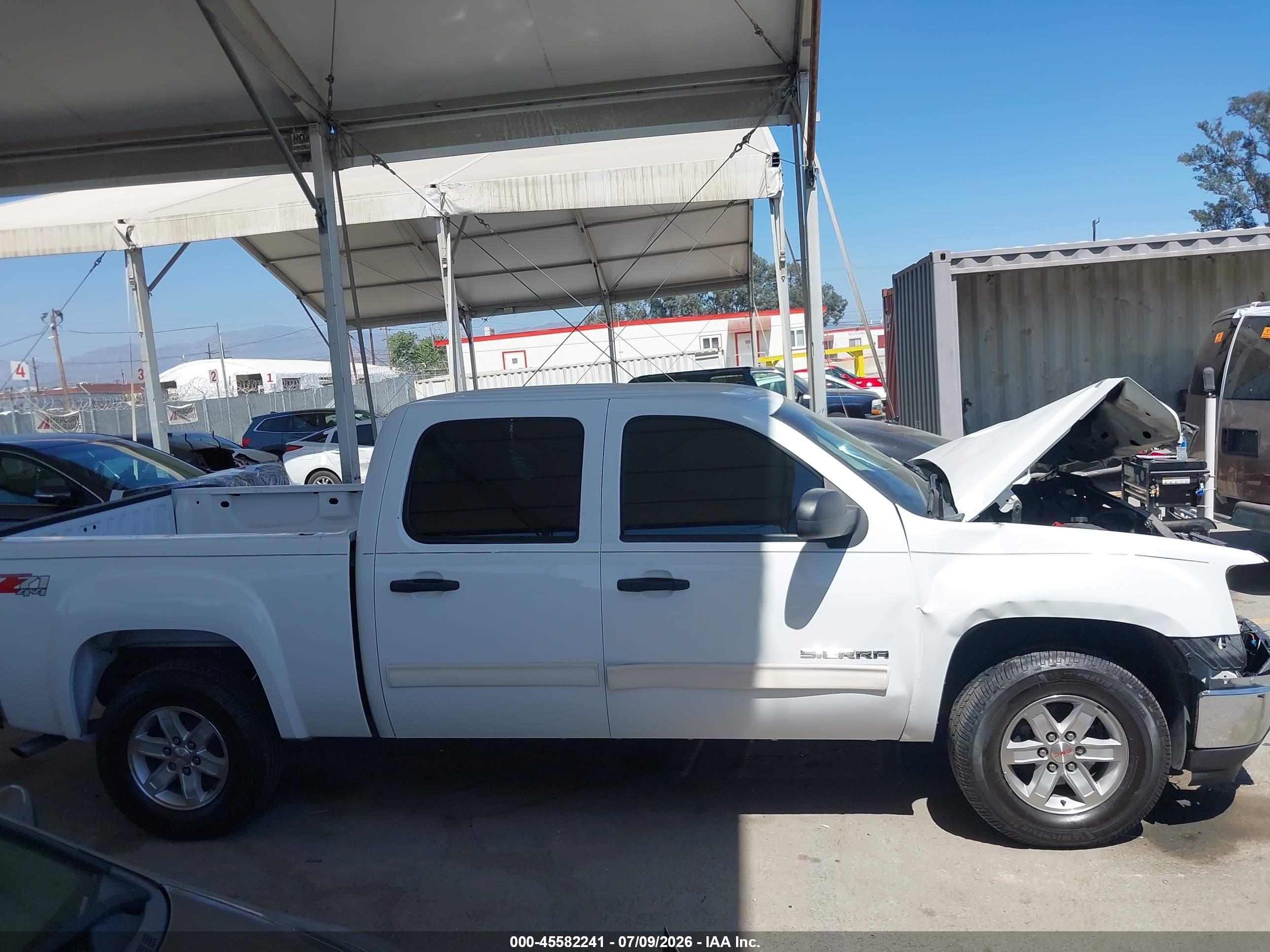 2011 Gmc Sierra 1500 Sle White vin: 3GTP2VE3XBG123148