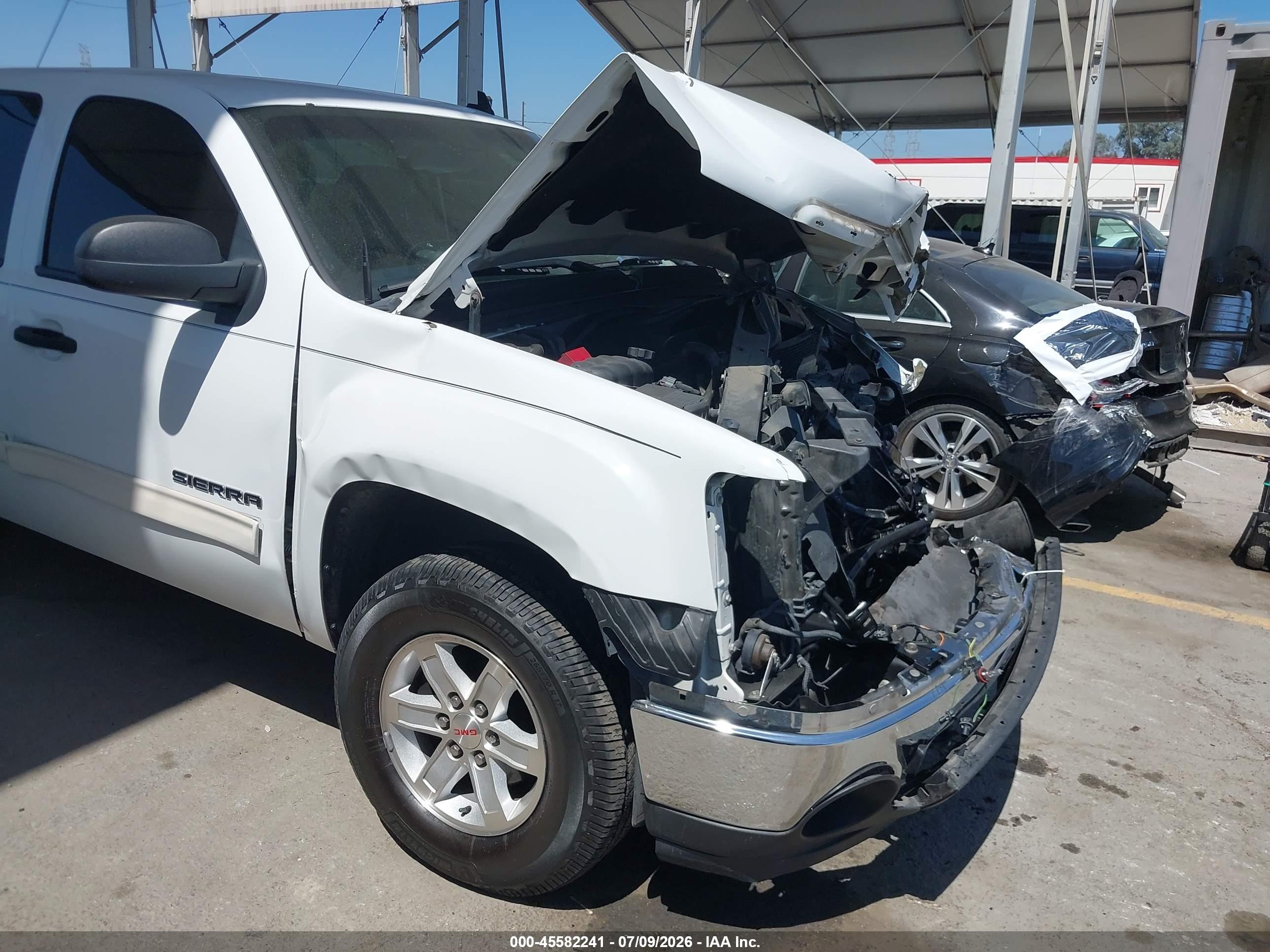 2011 Gmc Sierra 1500 Sle White vin: 3GTP2VE3XBG123148