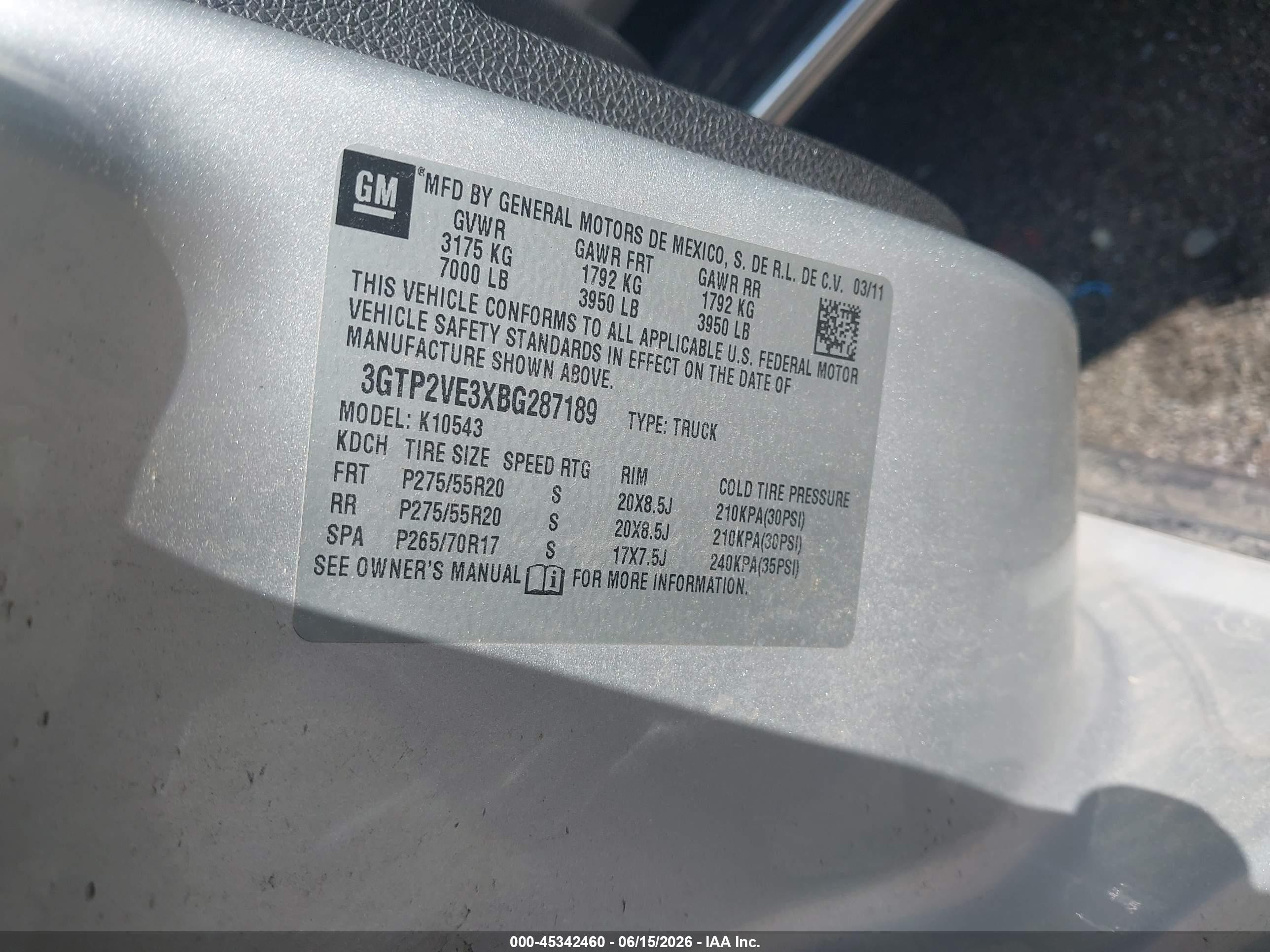 2011 Gmc Sierra 1500 Sle Silver vin: 3GTP2VE3XBG287189