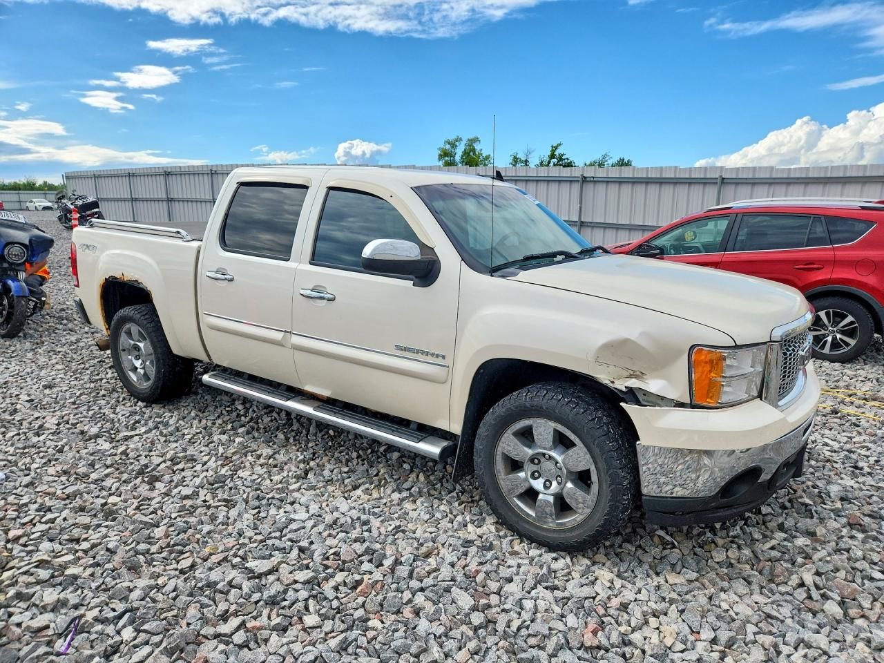 2011 Gmc Sierra K1500 Sle White vin: 3GTP2VE3XBG325388