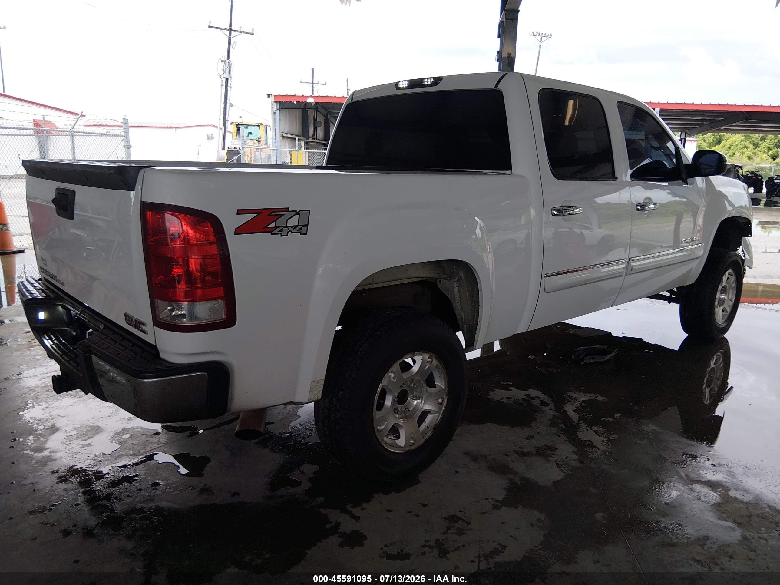 2012 Gmc Sierra 1500 Sle White vin: 3GTP2VE70CG196081