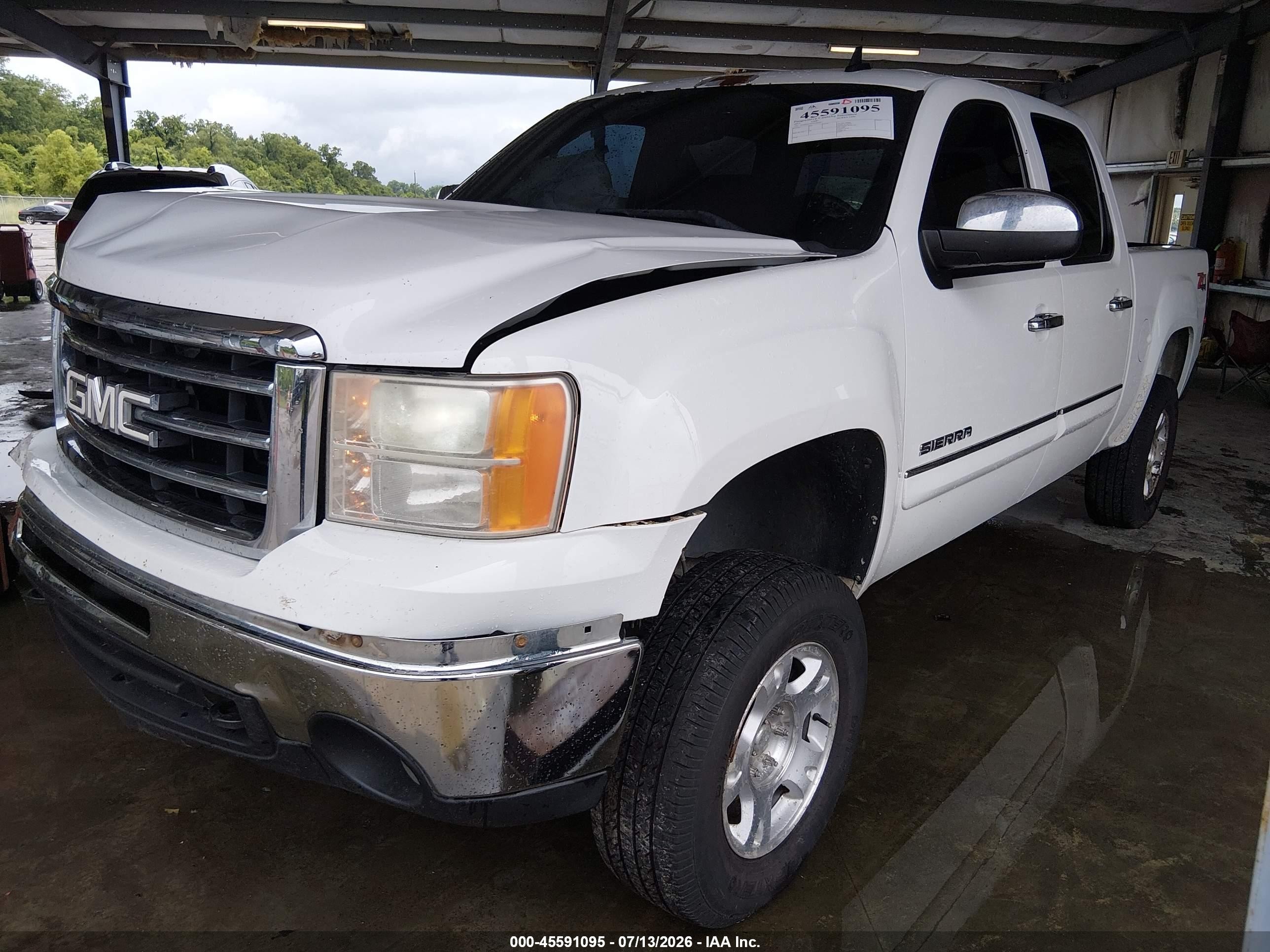 2012 Gmc Sierra 1500 Sle White vin: 3GTP2VE70CG196081
