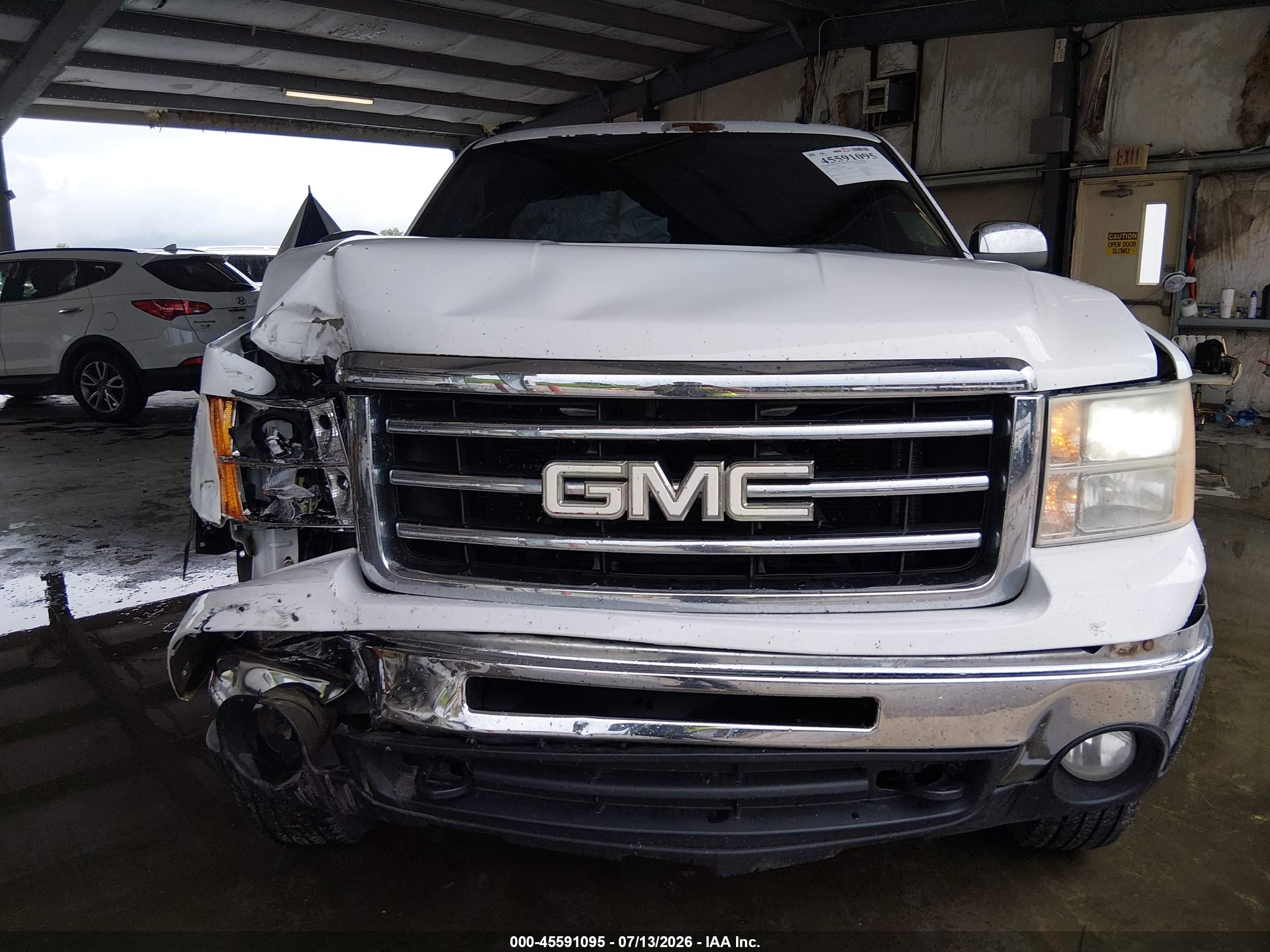 2012 Gmc Sierra 1500 Sle White vin: 3GTP2VE70CG196081