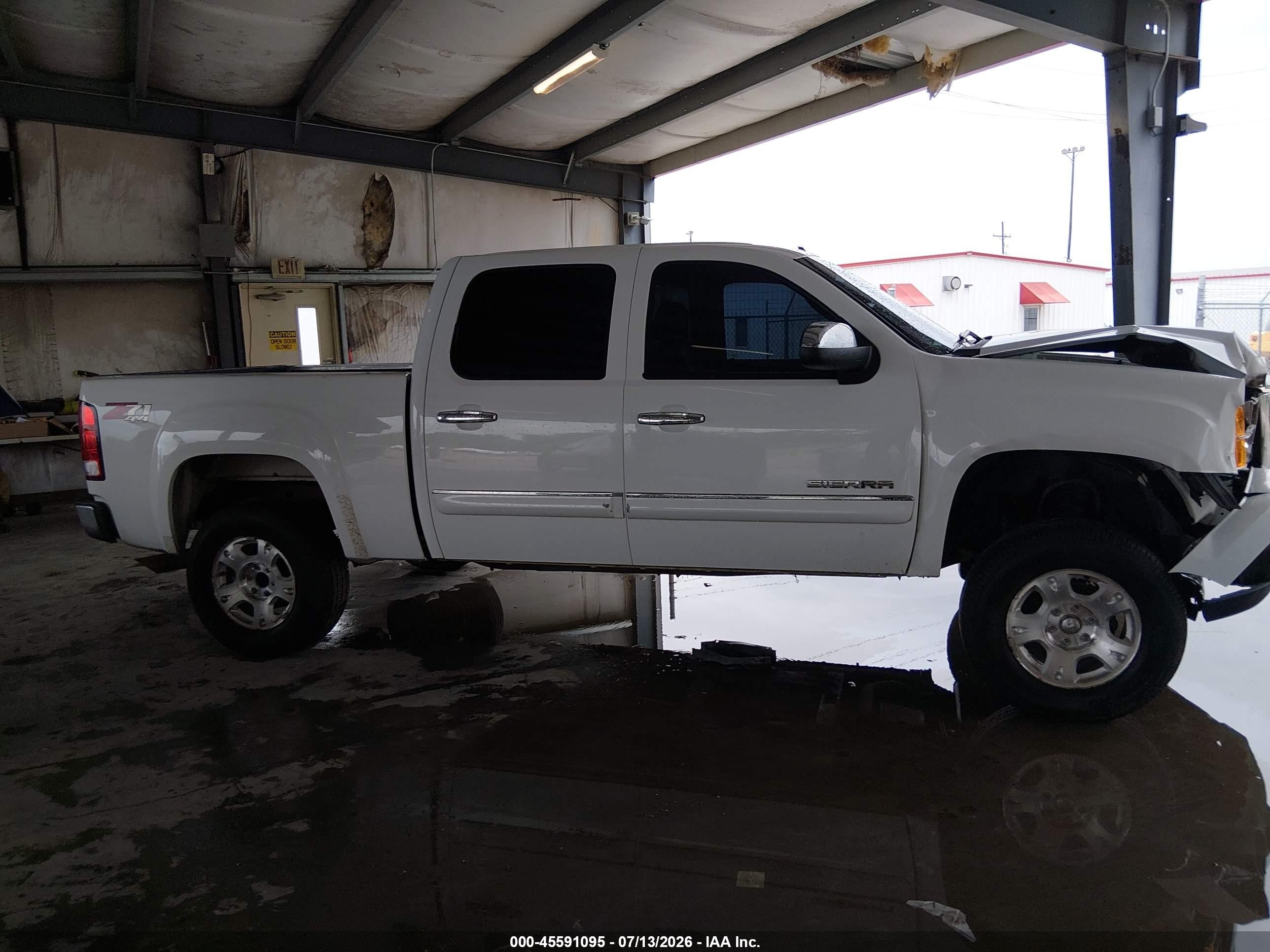 2012 Gmc Sierra 1500 Sle White vin: 3GTP2VE70CG196081