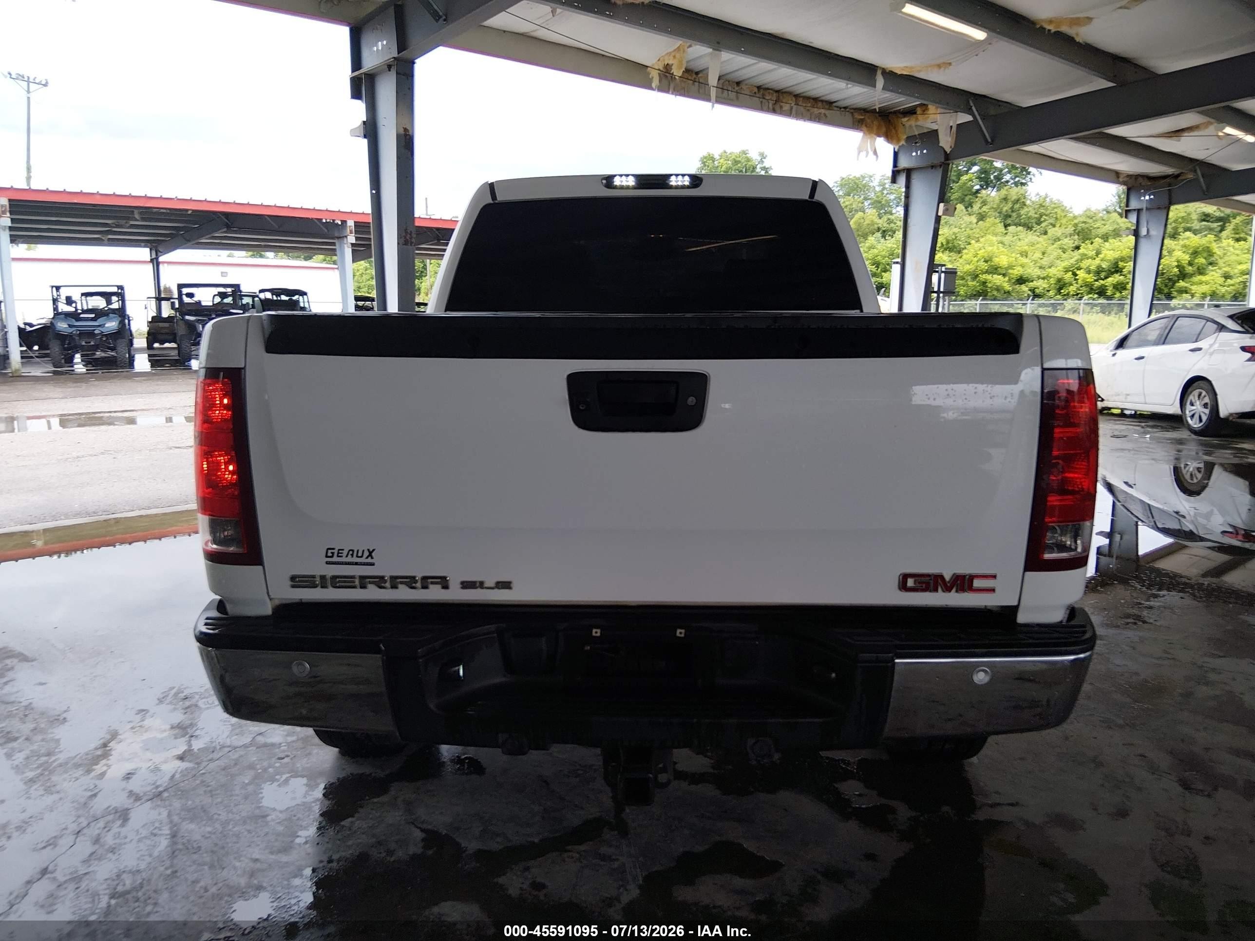 2012 Gmc Sierra 1500 Sle White vin: 3GTP2VE70CG196081