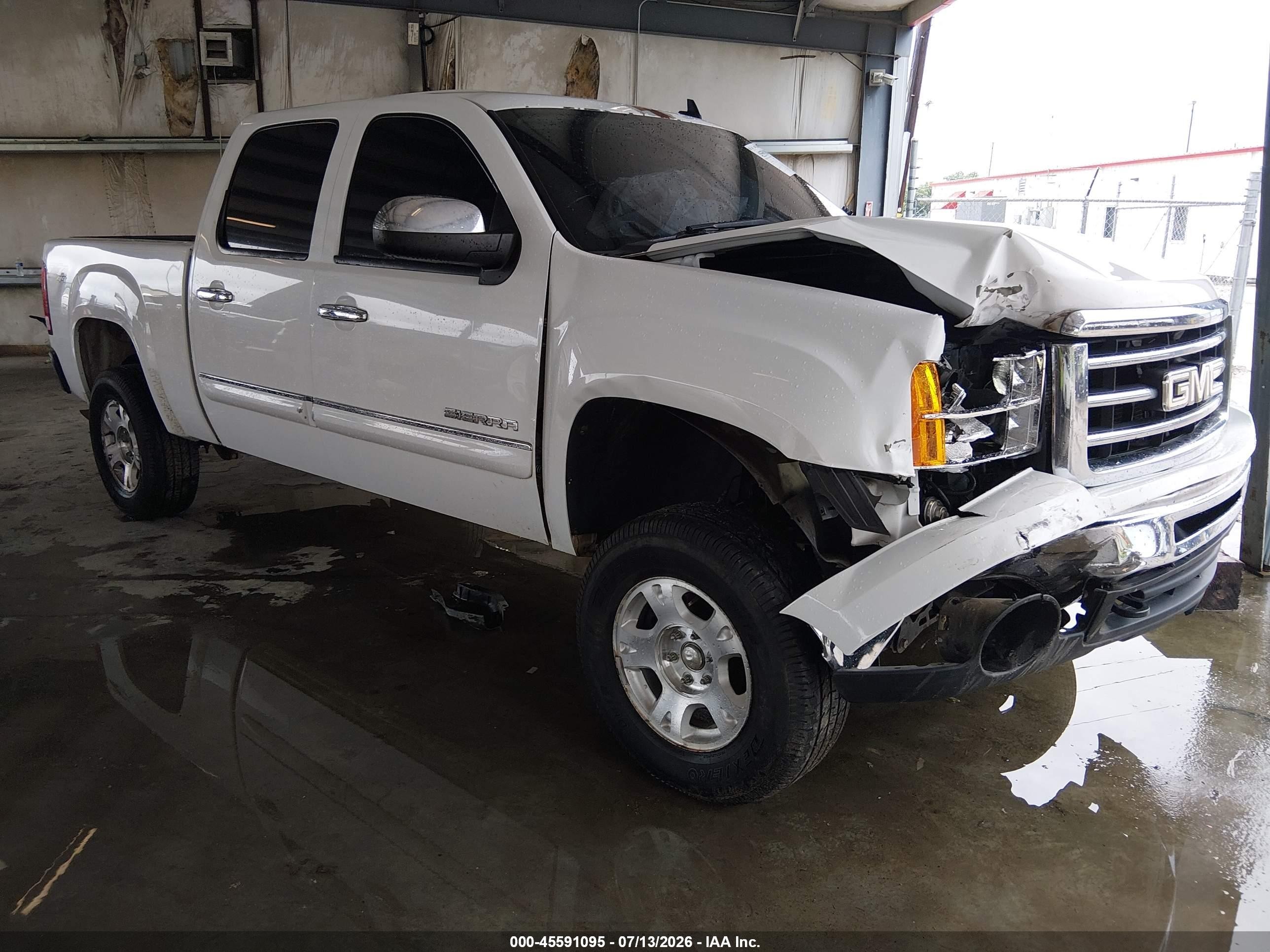 2012 Gmc Sierra 1500 Sle White vin: 3GTP2VE70CG196081