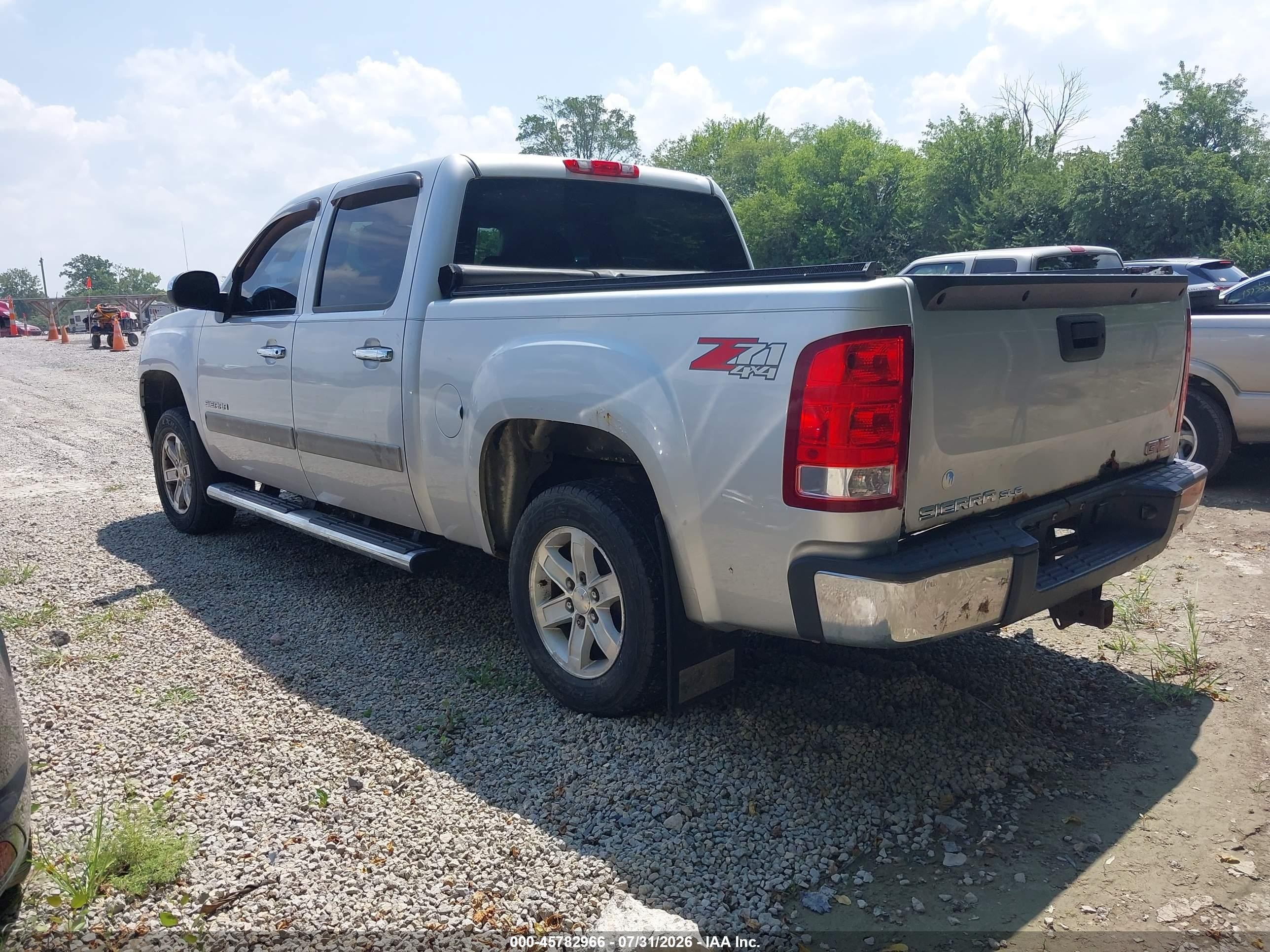 2012 Gmc Sierra 1500 Sle Silver vin: 3GTP2VE70CG228981