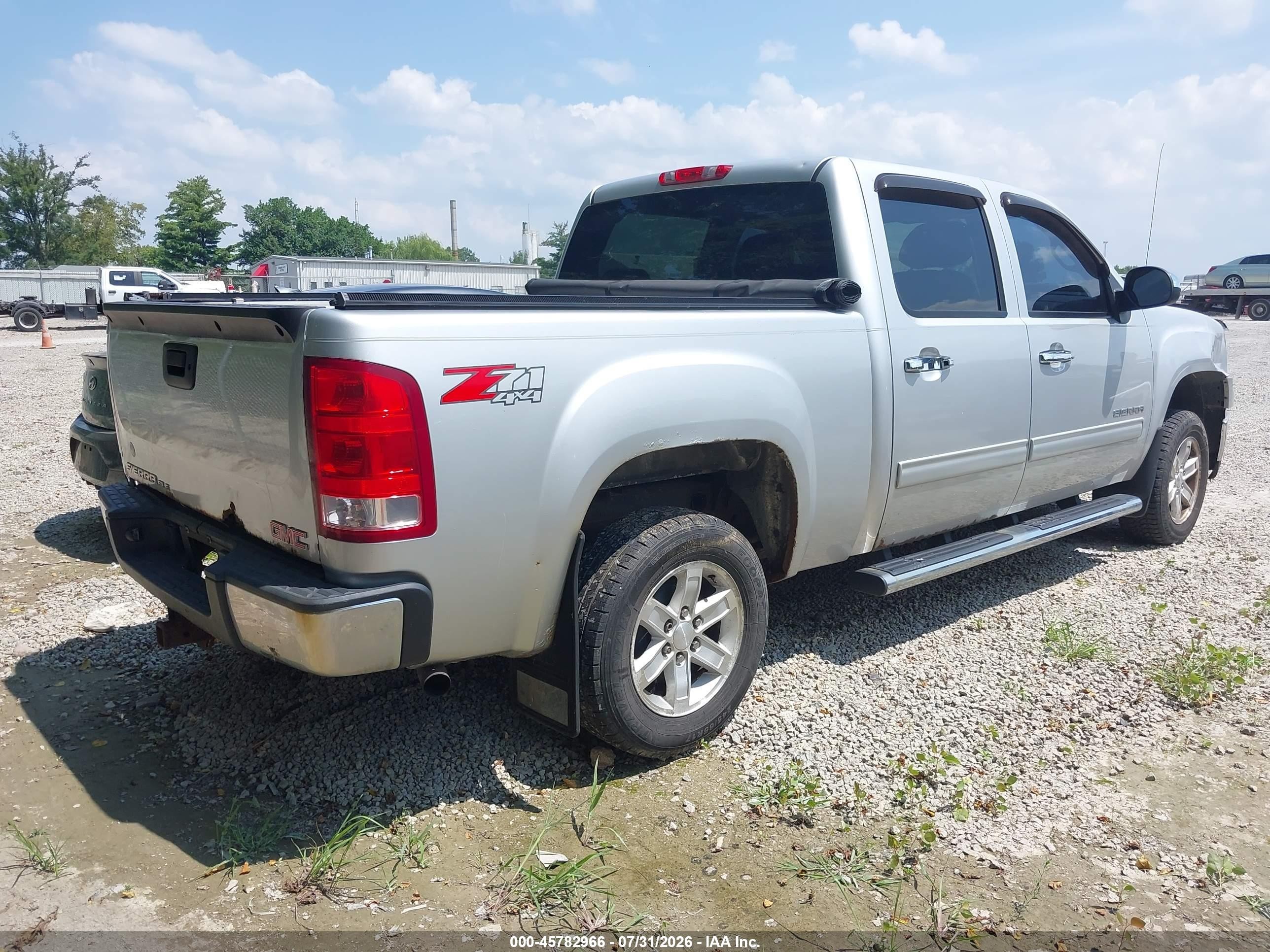 2012 Gmc Sierra 1500 Sle Silver vin: 3GTP2VE70CG228981