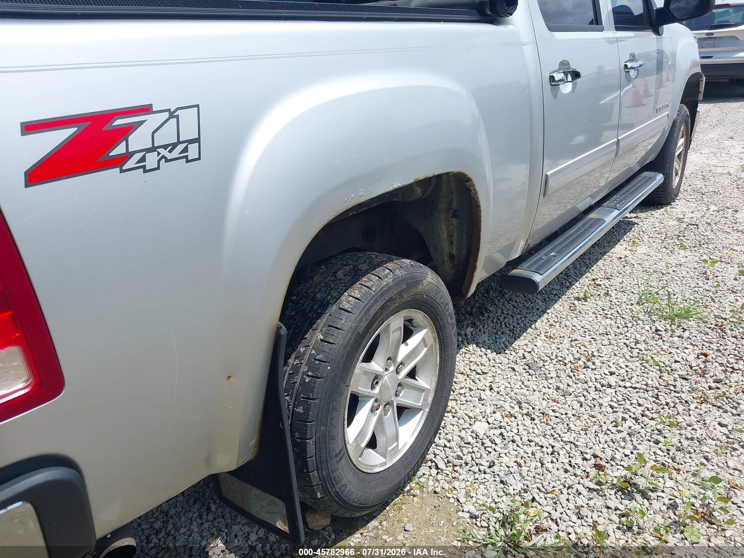 2012 Gmc Sierra 1500 Sle Silver vin: 3GTP2VE70CG228981