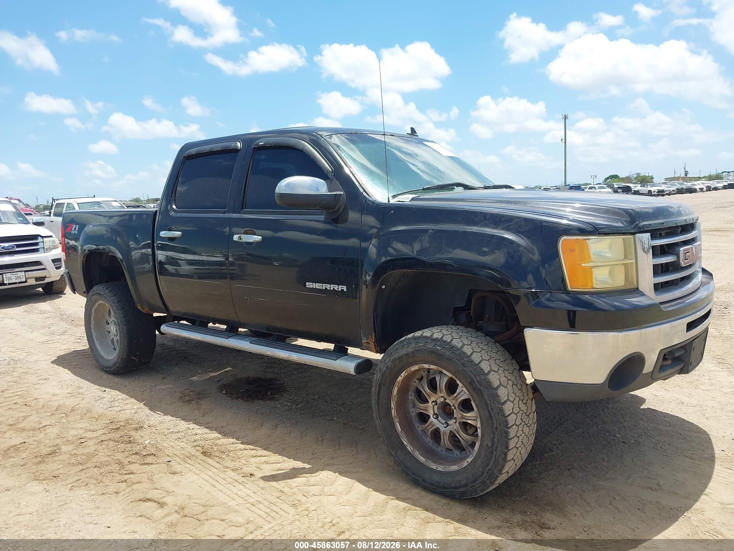 2012 Gmc Sierra 1500 Sle Black vin: 3GTP2VE70CG230634