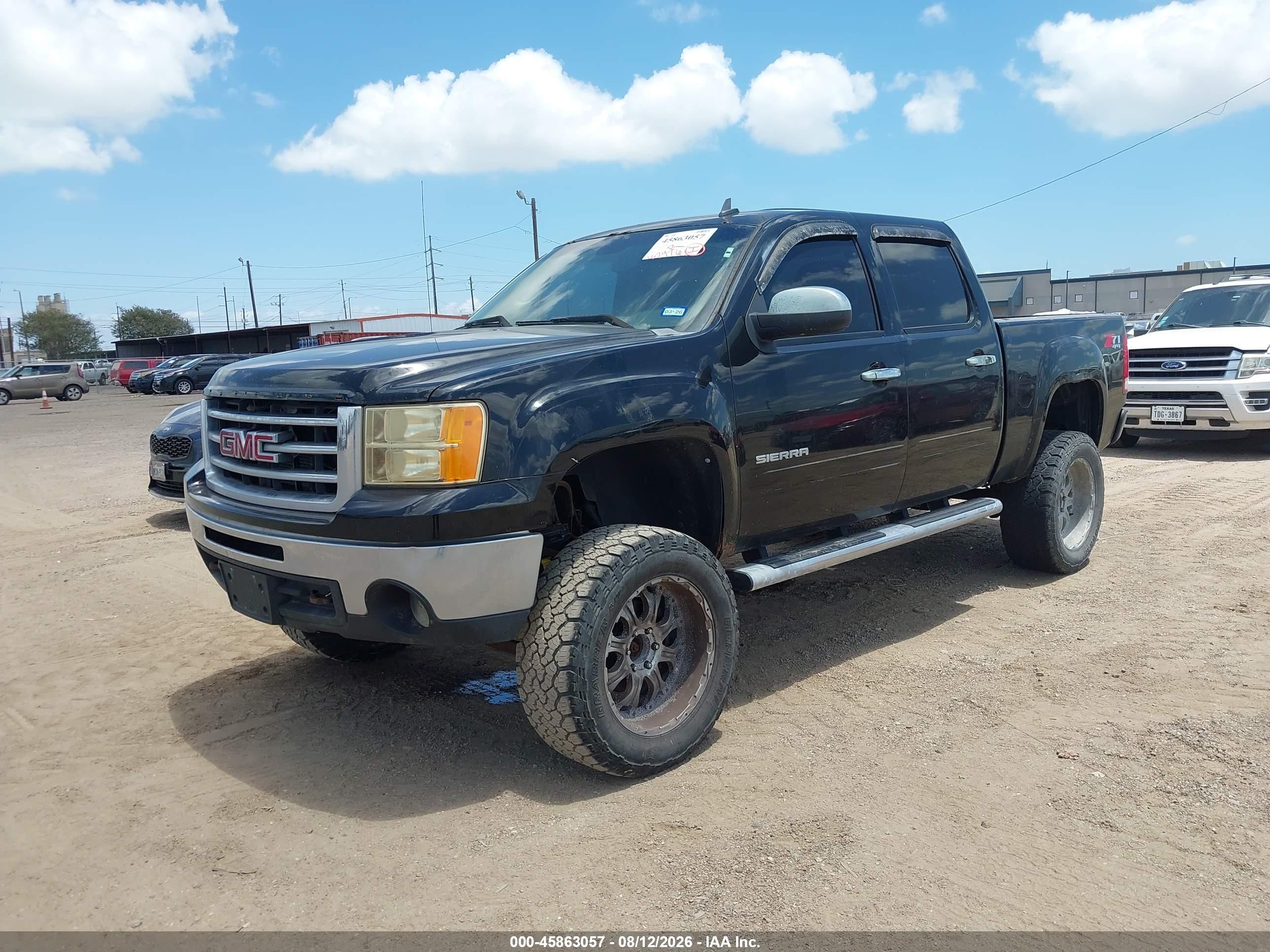 2012 Gmc Sierra 1500 Sle Black vin: 3GTP2VE70CG230634