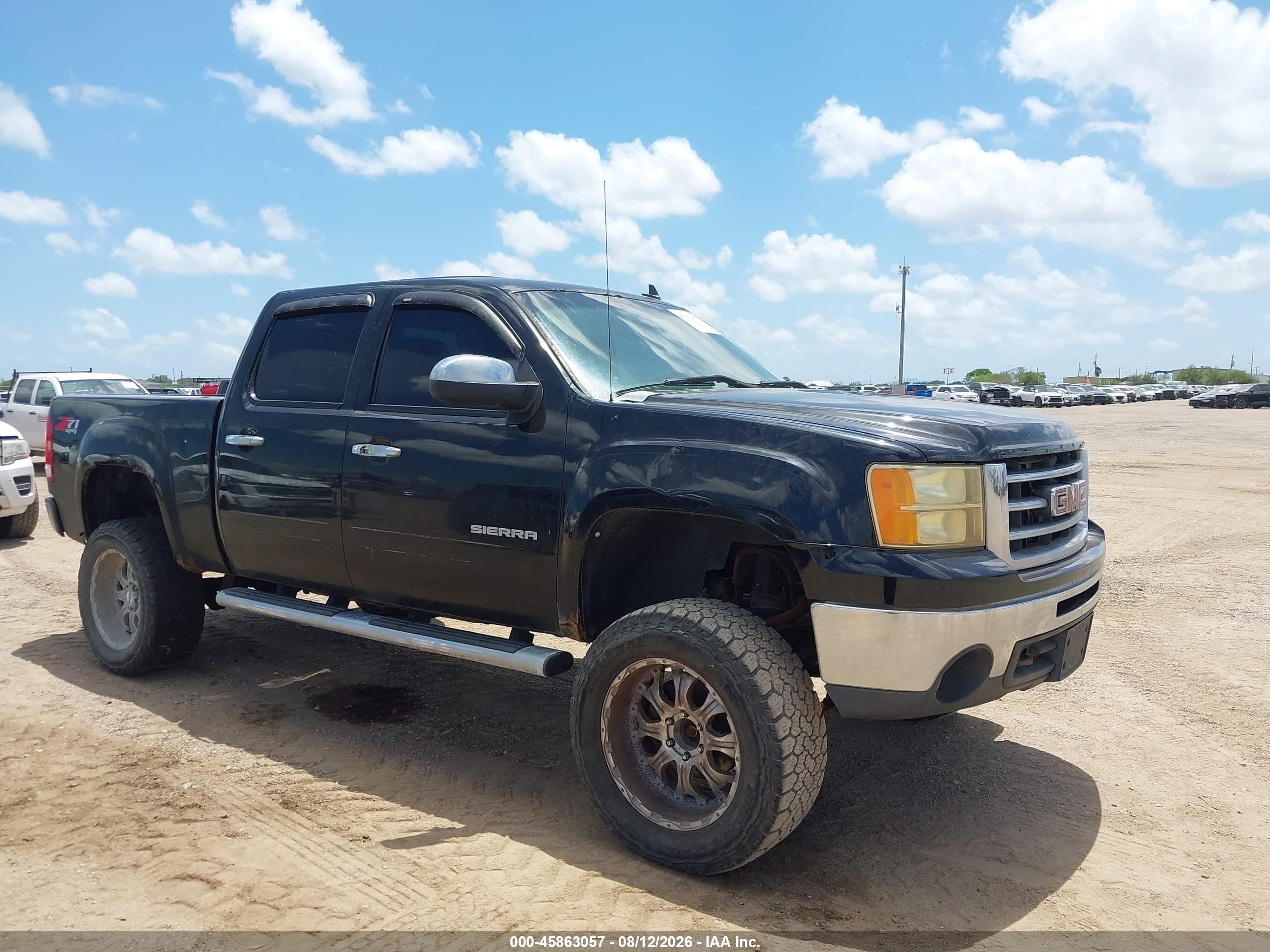 2012 Gmc Sierra 1500 Sle Black vin: 3GTP2VE70CG230634