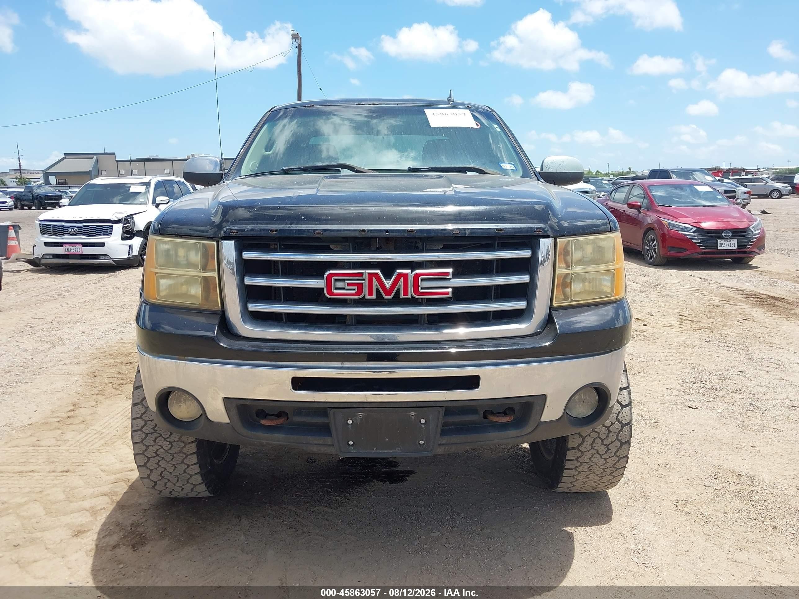 2012 Gmc Sierra 1500 Sle Black vin: 3GTP2VE70CG230634