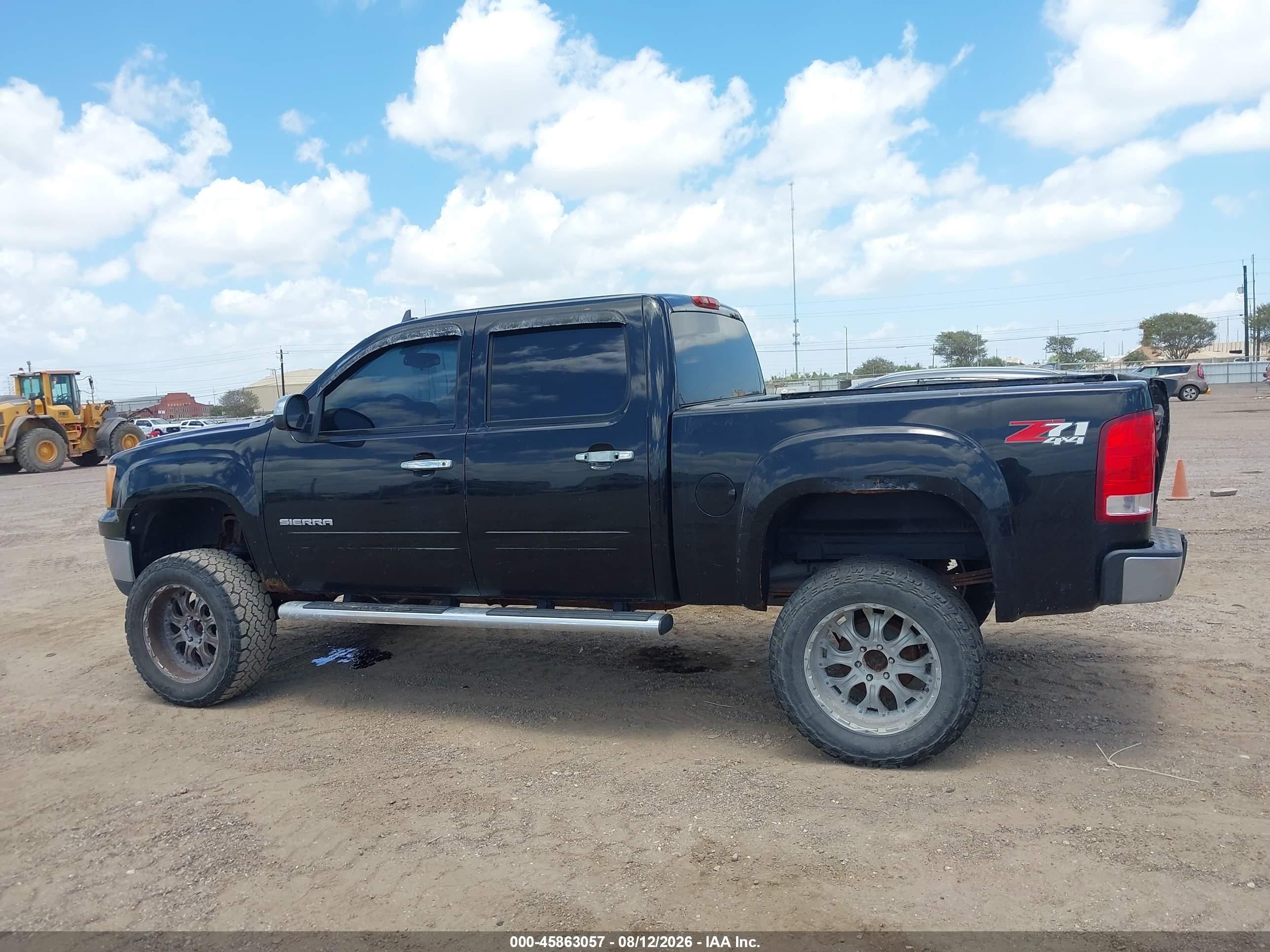 2012 Gmc Sierra 1500 Sle Black vin: 3GTP2VE70CG230634