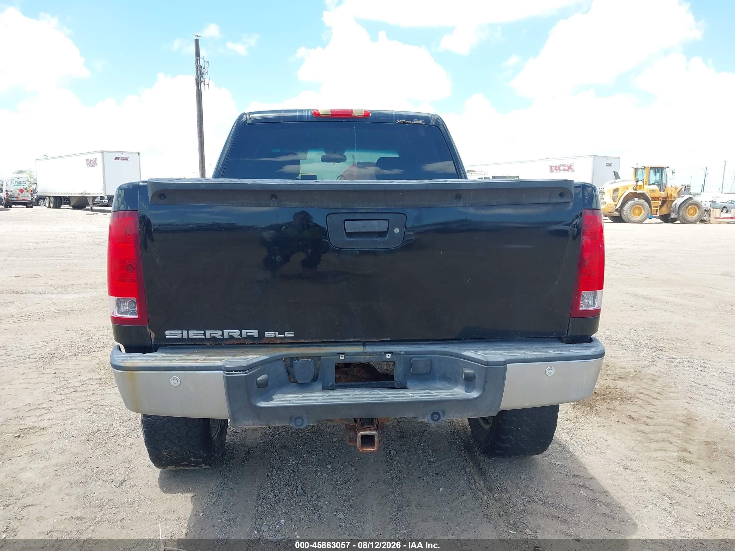 2012 Gmc Sierra 1500 Sle Black vin: 3GTP2VE70CG230634
