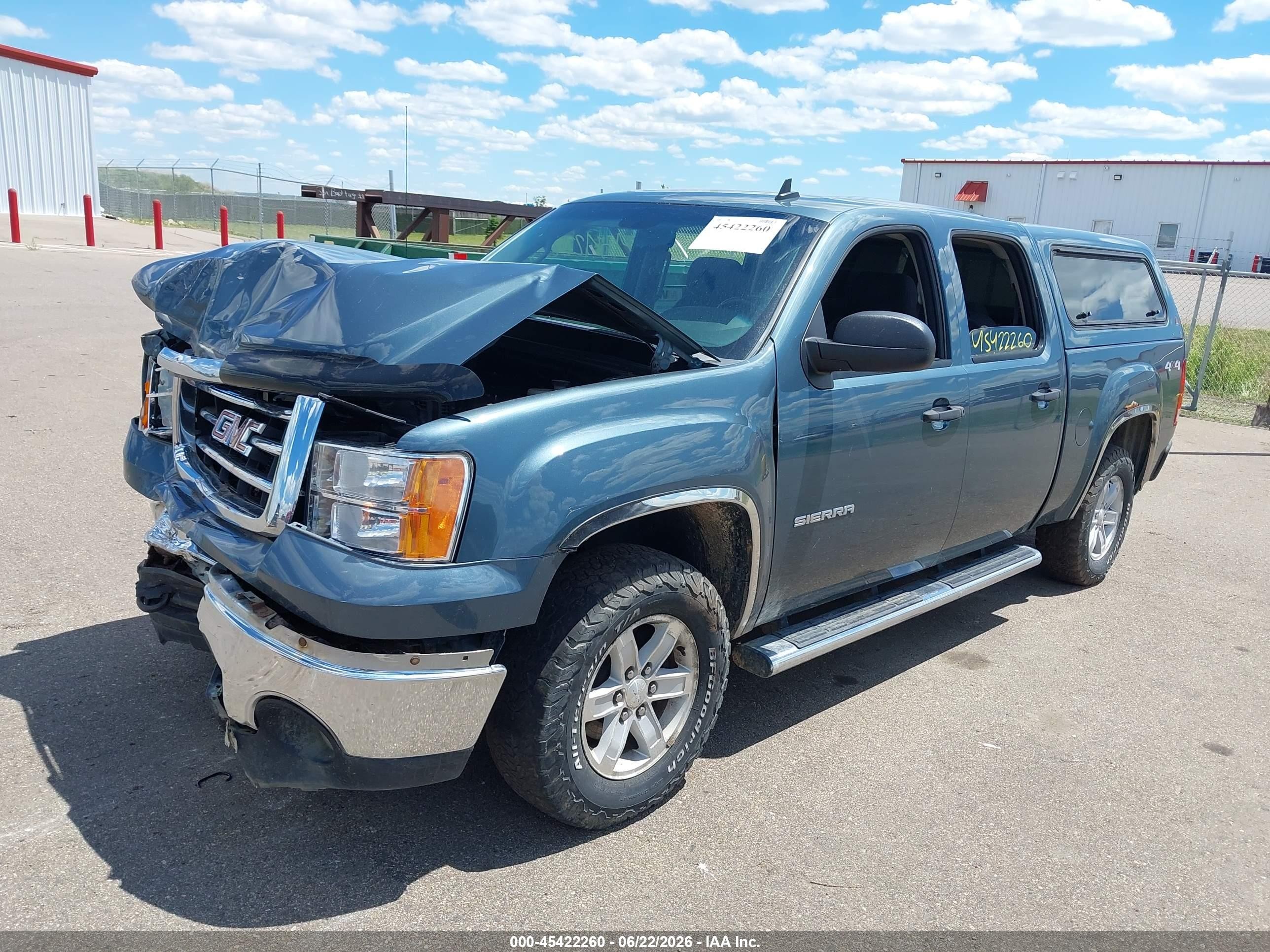 2012 Gmc Sierra 1500 Sle Green vin: 3GTP2VE70CG276464