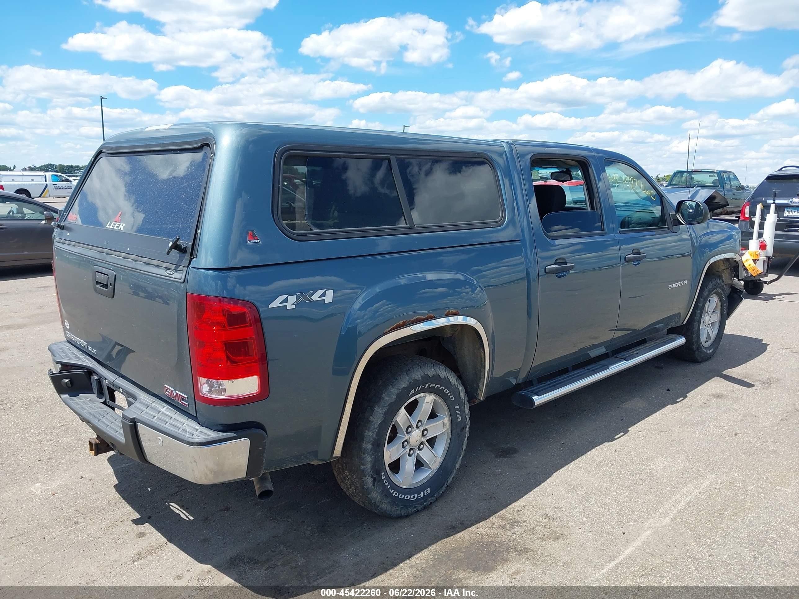 2012 Gmc Sierra 1500 Sle Green vin: 3GTP2VE70CG276464