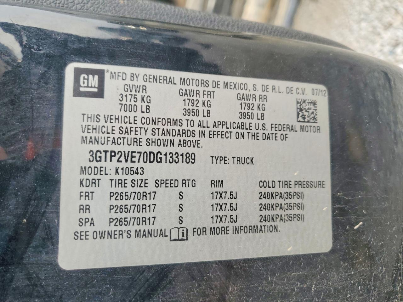 2013 Gmc Sierra K1500 Sle Черный vin: 3GTP2VE70DG133189