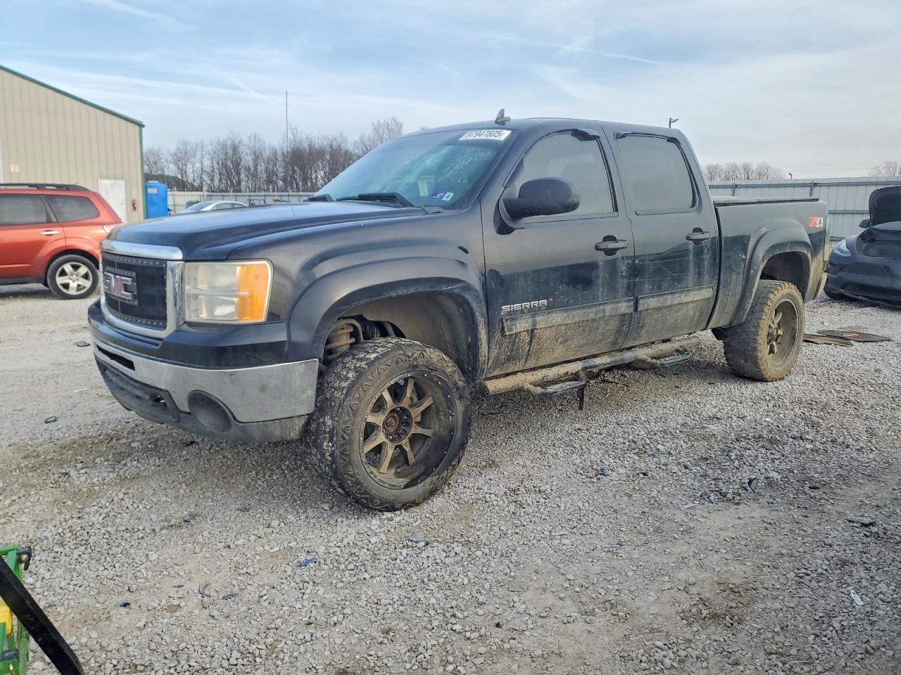 2013 Gmc Sierra K1500 Sle Черный vin: 3GTP2VE70DG133189