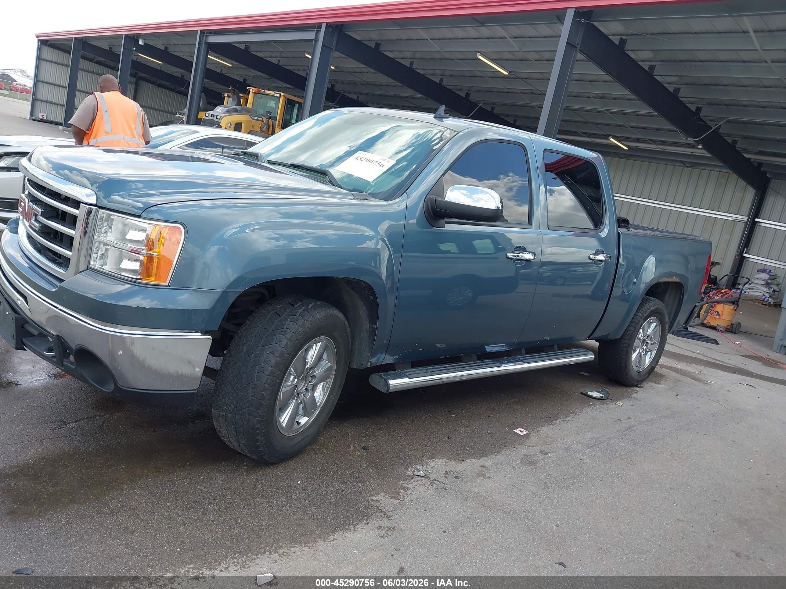 2013 Gmc Sierra 1500 Sle Blue vin: 3GTP2VE70DG139185