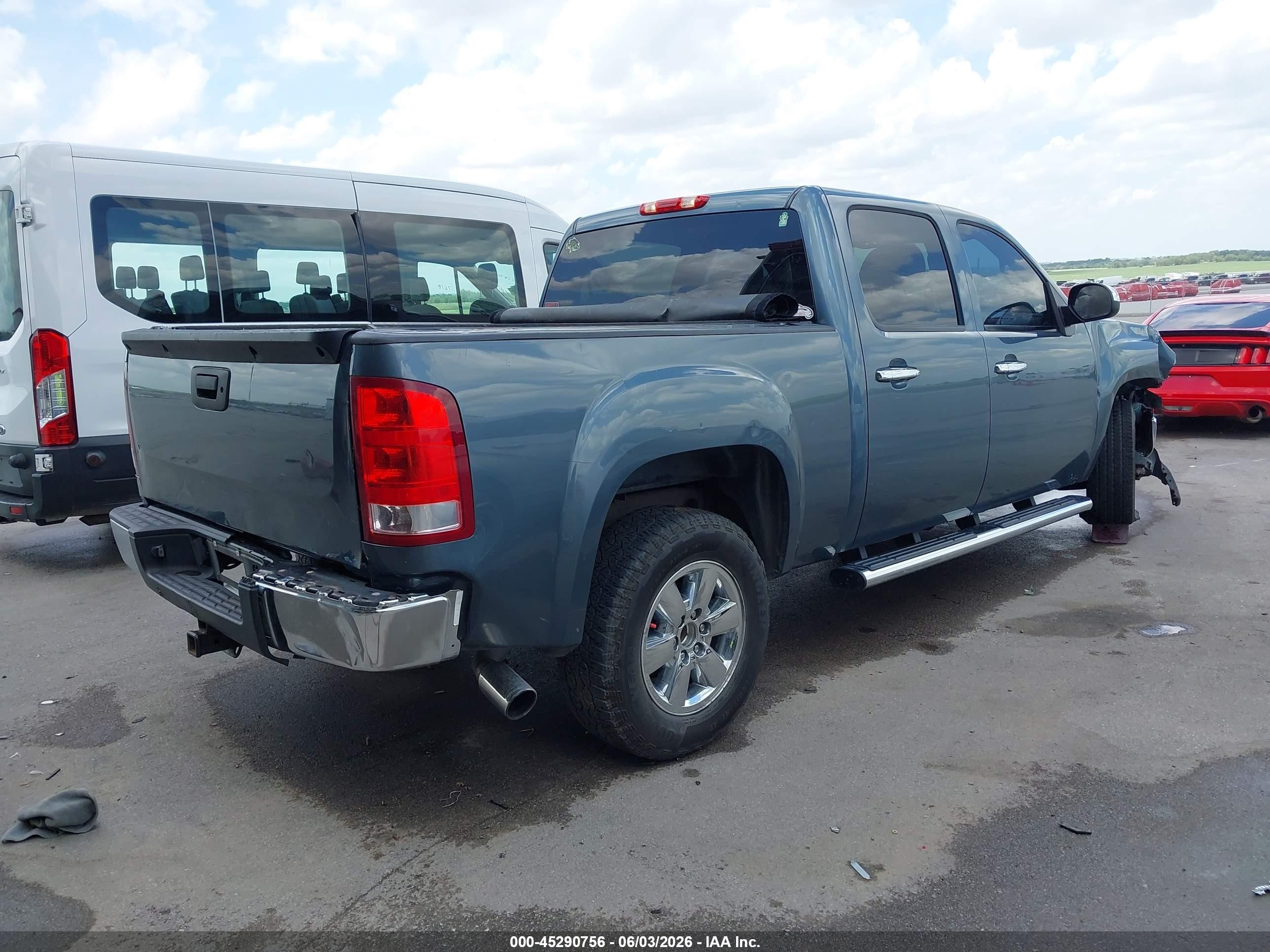 2013 Gmc Sierra 1500 Sle Blue vin: 3GTP2VE70DG139185