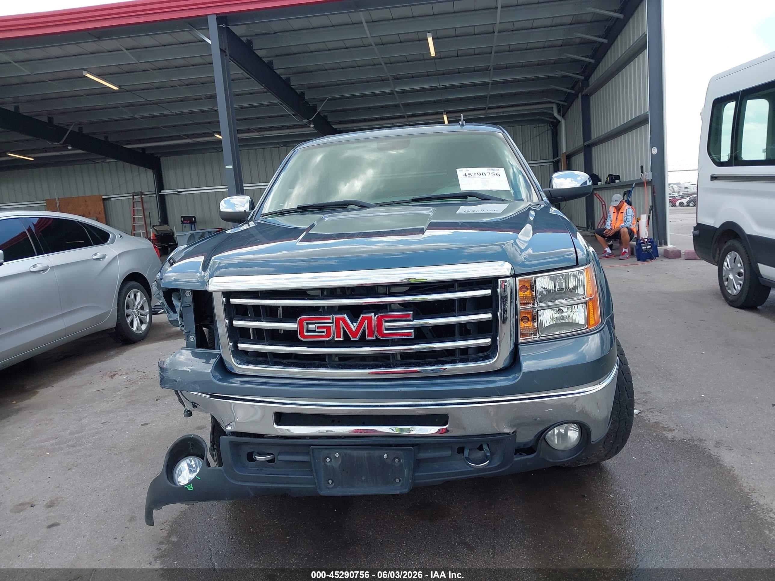 2013 Gmc Sierra 1500 Sle Blue vin: 3GTP2VE70DG139185