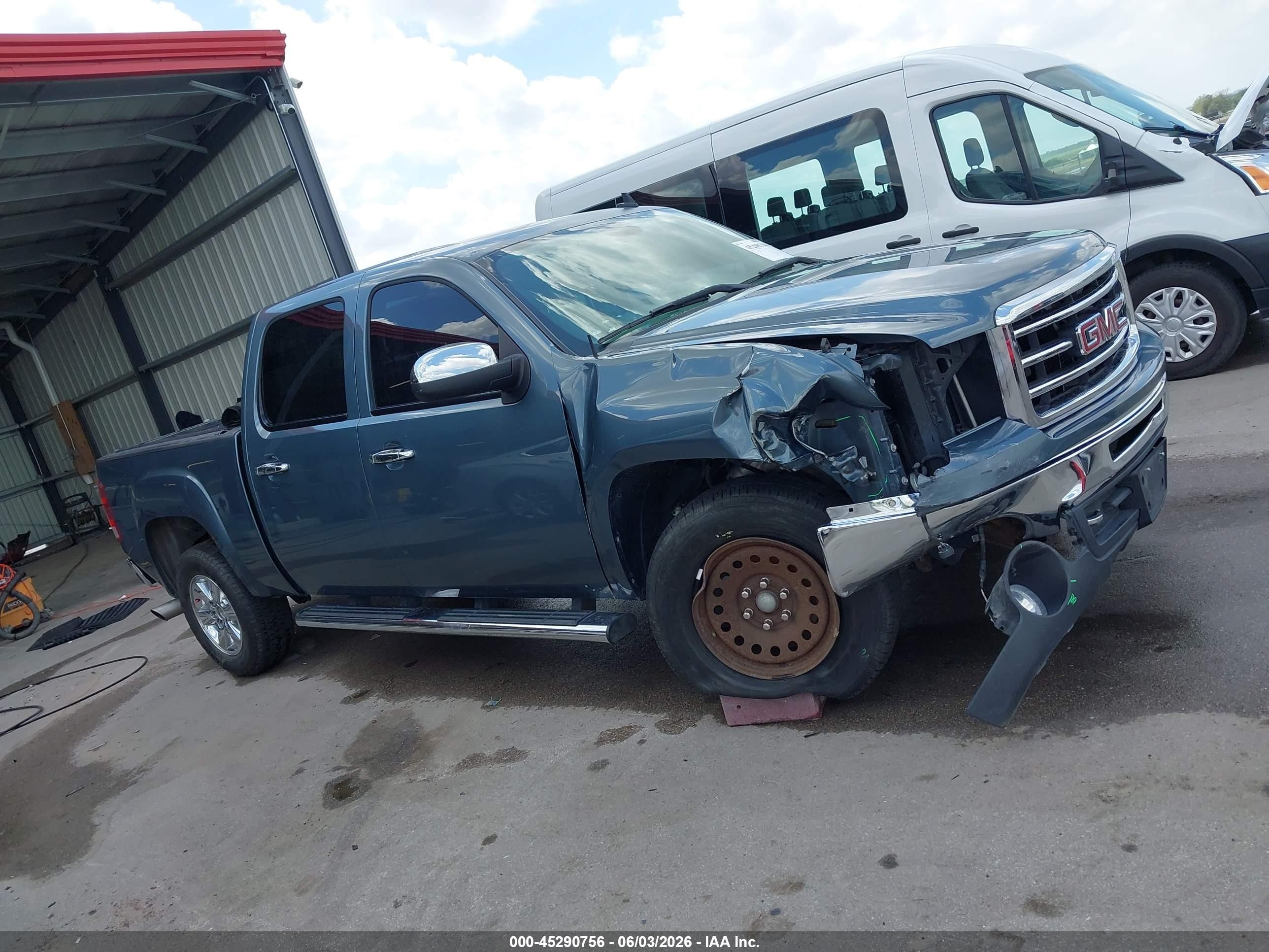 2013 Gmc Sierra 1500 Sle Blue vin: 3GTP2VE70DG139185