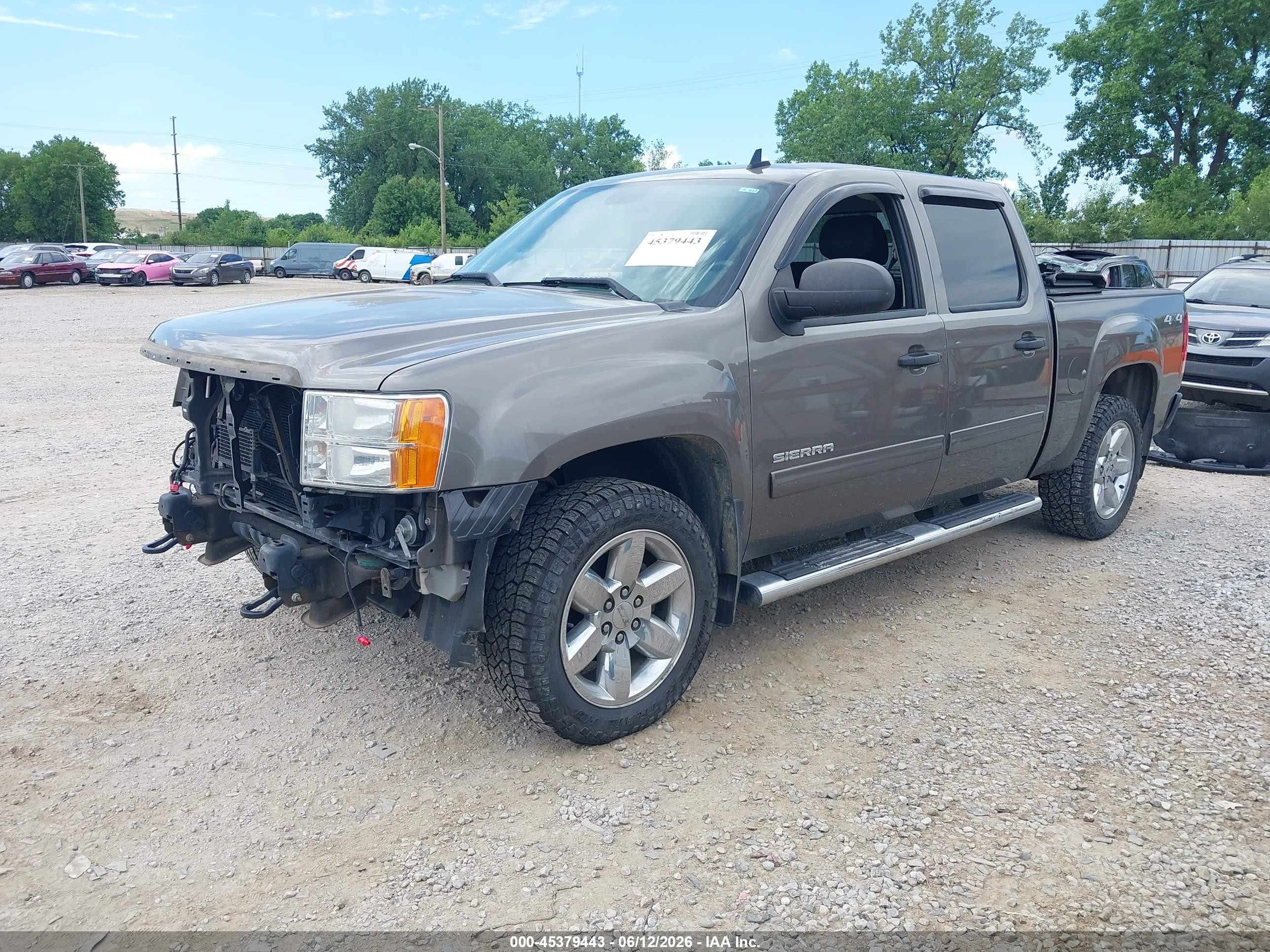 2013 Gmc Sierra 1500 Sle Brown vin: 3GTP2VE70DG220297