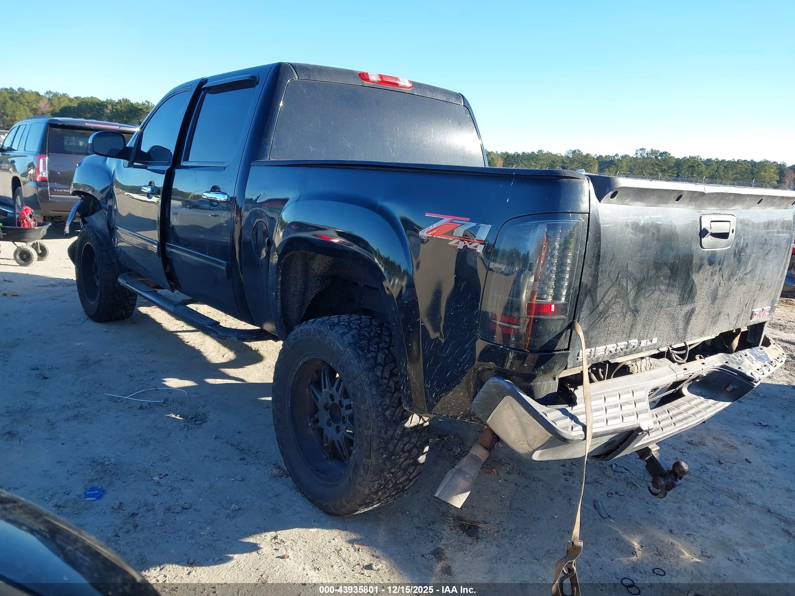 2013 Gmc Sierra 1500 Sle Black vin: 3GTP2VE70DG234023