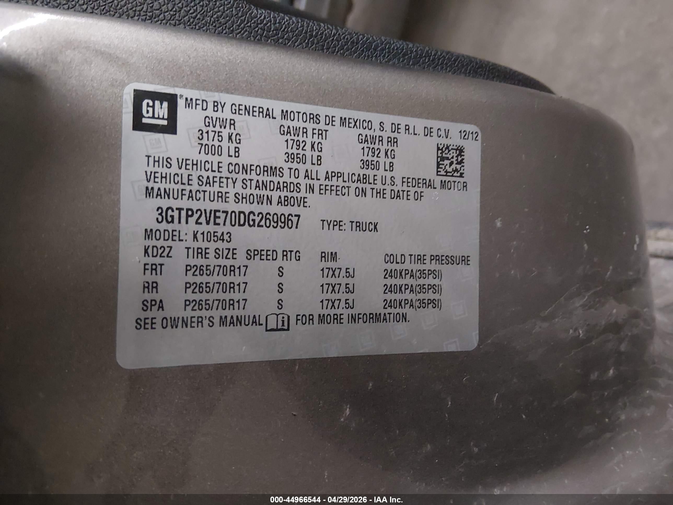 2013 Gmc Sierra 1500 Sle Gray vin: 3GTP2VE70DG269967
