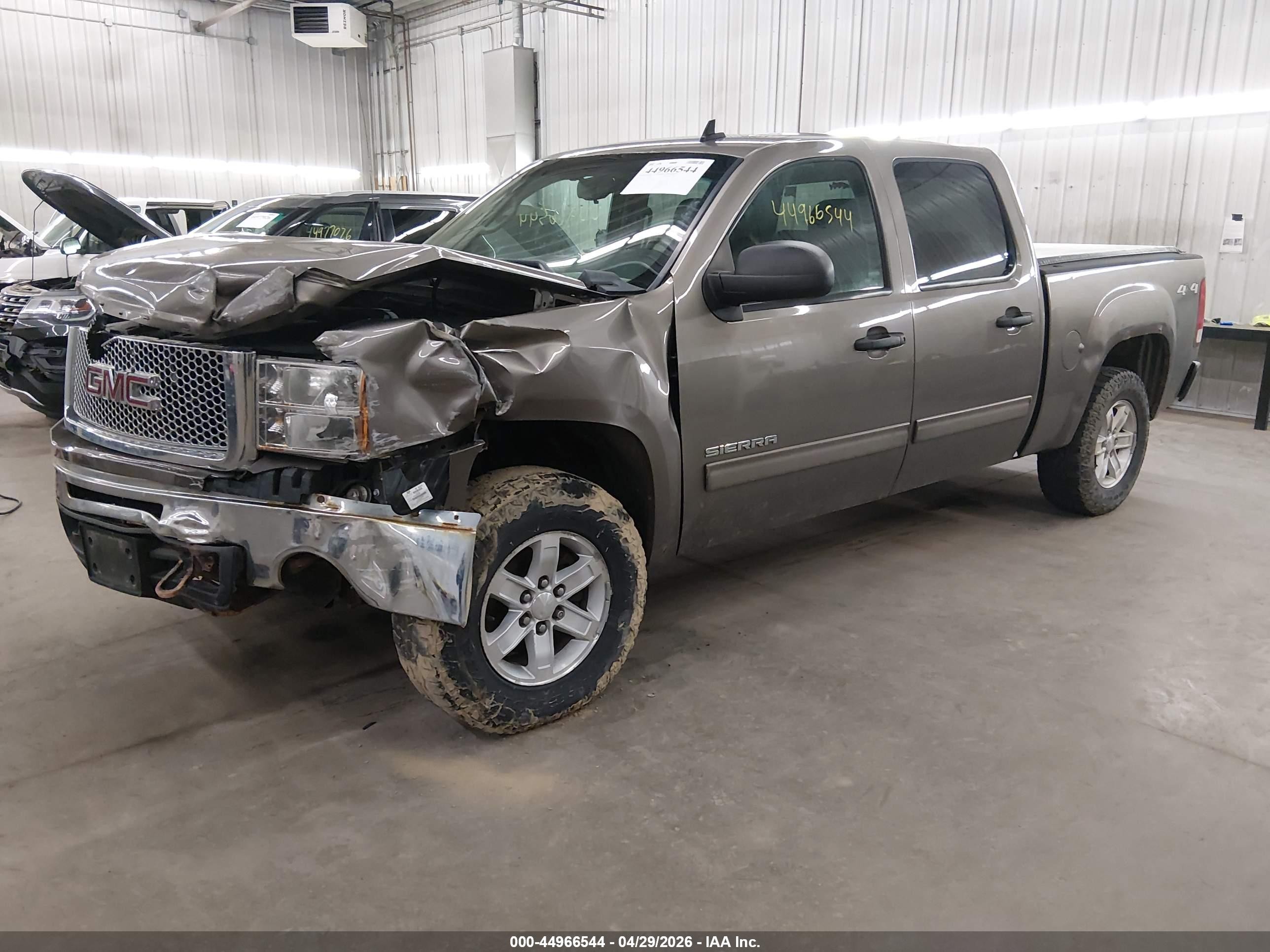 2013 Gmc Sierra 1500 Sle Gray vin: 3GTP2VE70DG269967