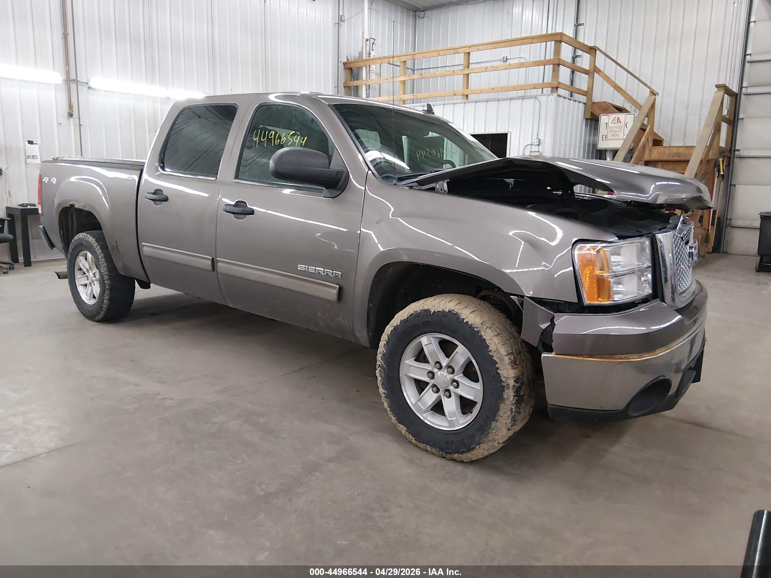 2013 Gmc Sierra 1500 Sle Gray vin: 3GTP2VE70DG269967