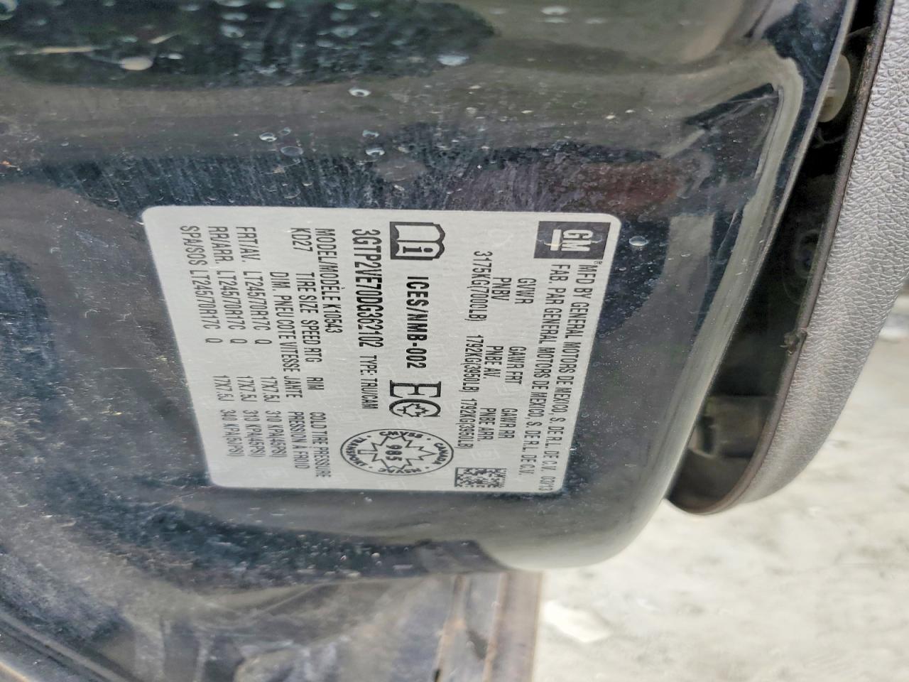 2013 Gmc Sierra K1500 Sle Black vin: 3GTP2VE70DG362102