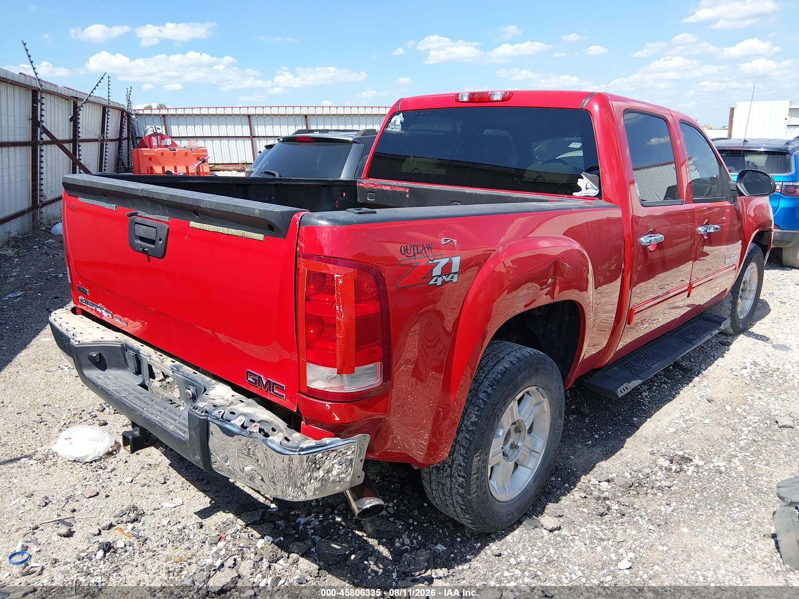 2012 Gmc Sierra 1500 Sle Red vin: 3GTP2VE71CG114861