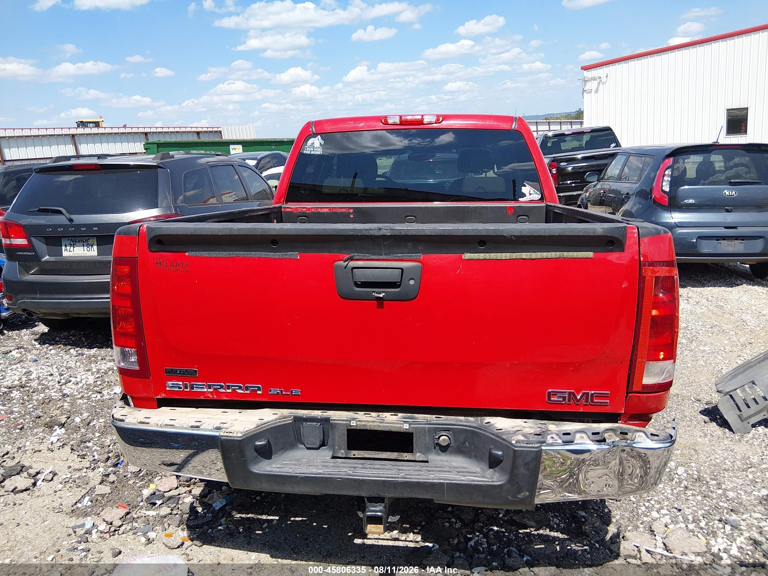 2012 Gmc Sierra 1500 Sle Red vin: 3GTP2VE71CG114861