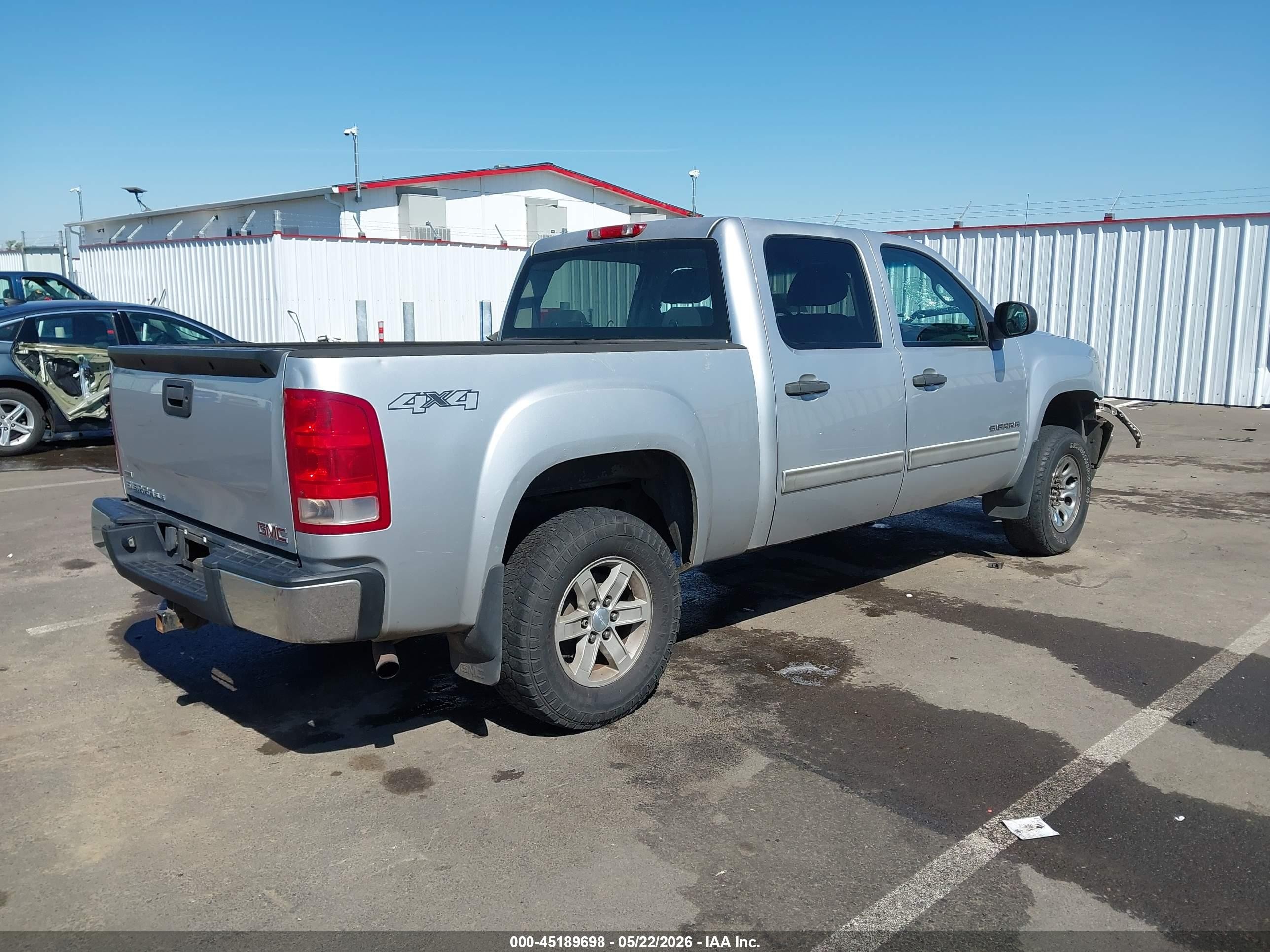 2012 Gmc Sierra 1500 Sle Silver vin: 3GTP2VE71CG145902