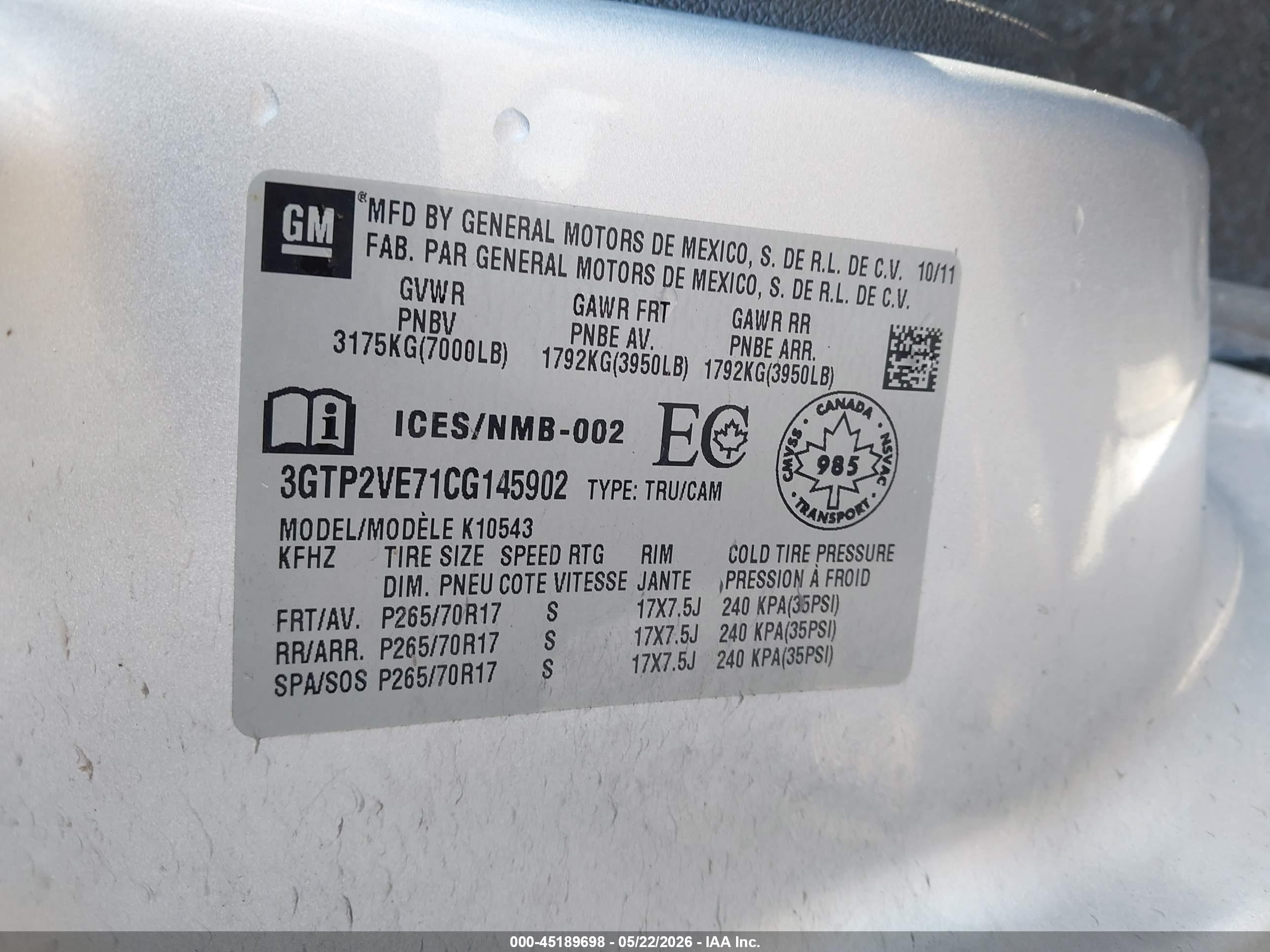 2012 Gmc Sierra 1500 Sle Silver vin: 3GTP2VE71CG145902