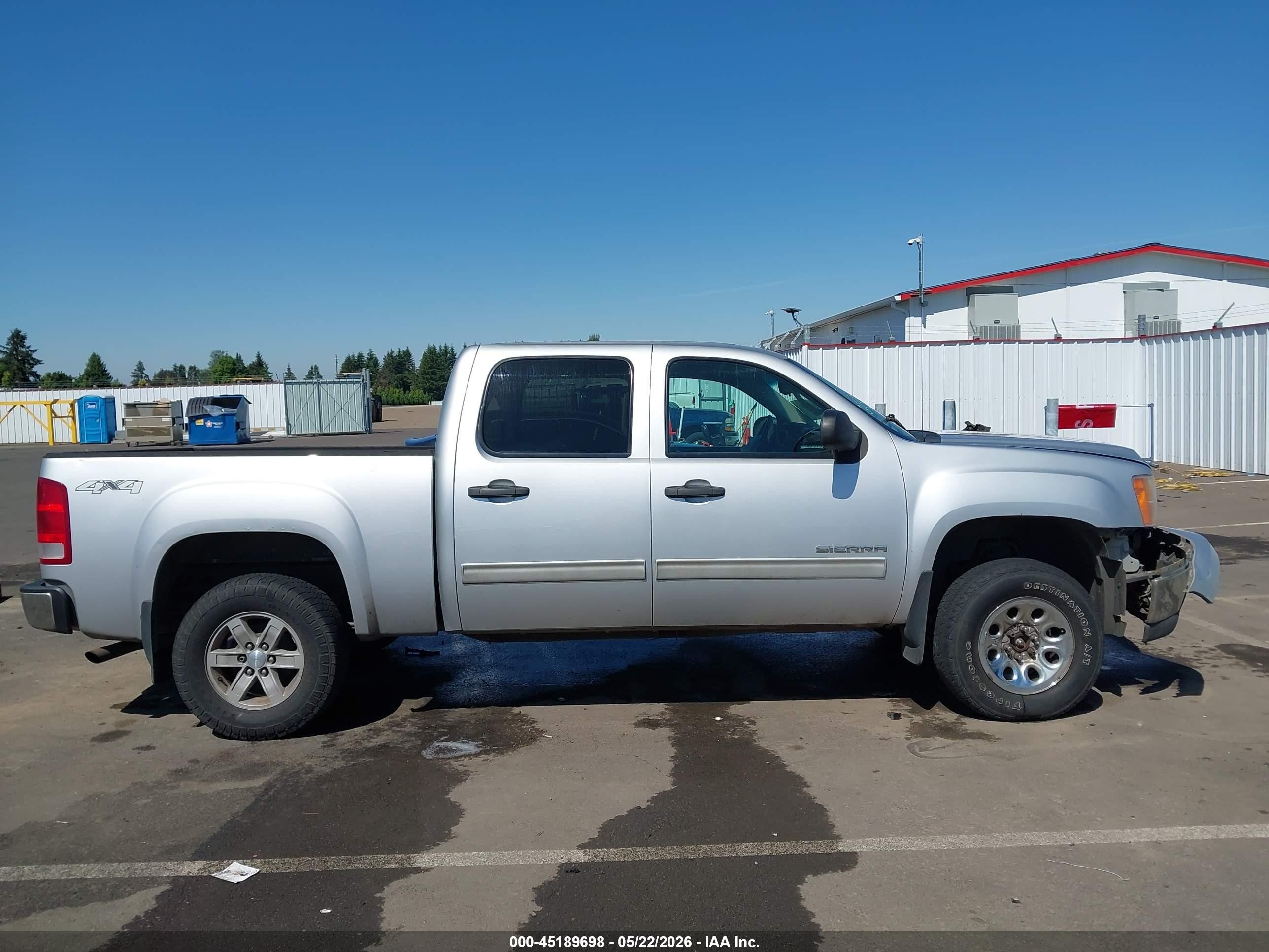 2012 Gmc Sierra 1500 Sle Silver vin: 3GTP2VE71CG145902