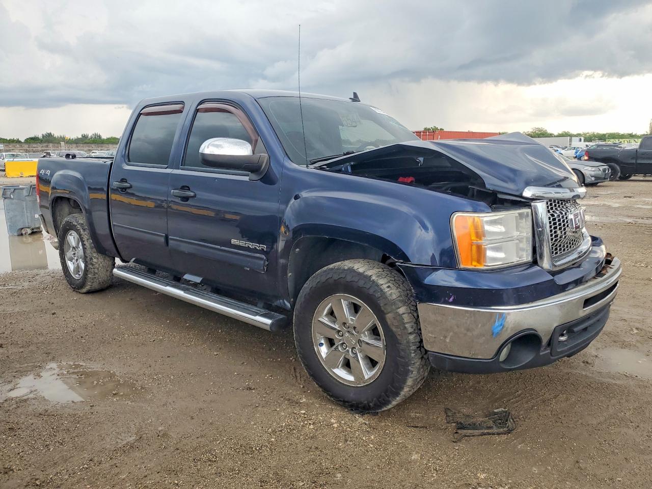 2012 Gmc Sierra K1500 Sle Blue vin: 3GTP2VE71CG207329